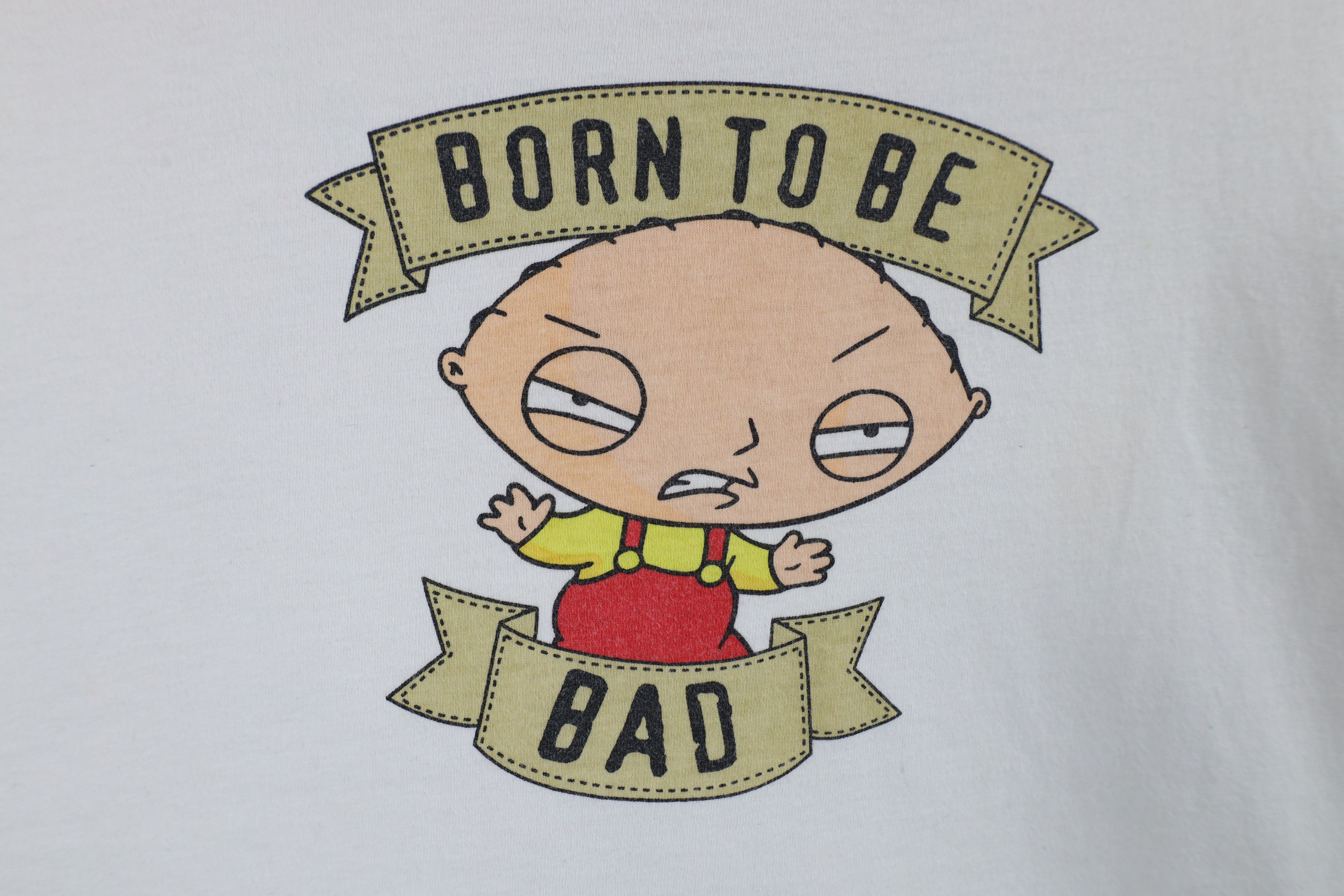 Vintage Vintage Y2K 2008 Family Guy Born To Be Bad Stewie T-Shirt Size US XXL / EU 58 / 5 - 4 Thumbnail