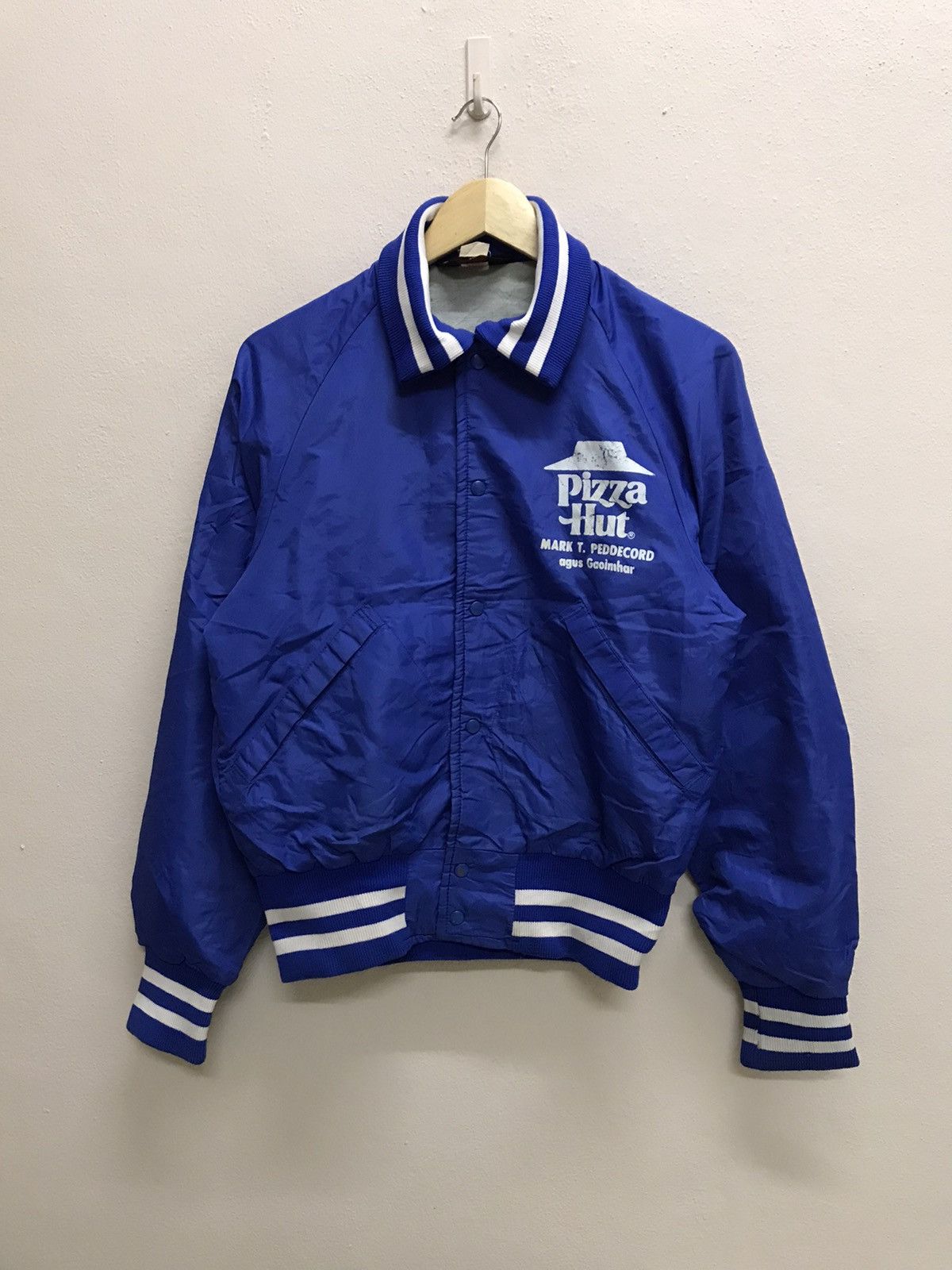 Dunbrooke Vintage Pla Jac Dunbrooke PIzza Hut Bomber Jacket Snap buton Size US S / EU 44-46 / 1 - 3 Thumbnail
