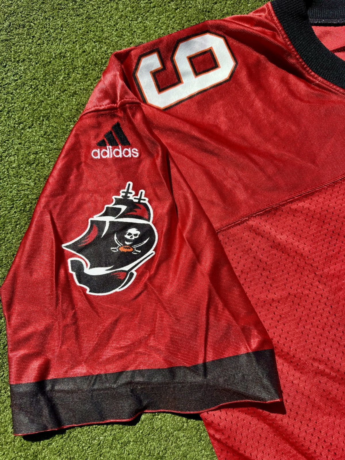 Adidas × NFL × Vintage 1998 Tampa Bay Buccaneers Warren Sapp Vintage Adidas Jersey Size US L / EU 52-54 / 3 - 5 Thumbnail