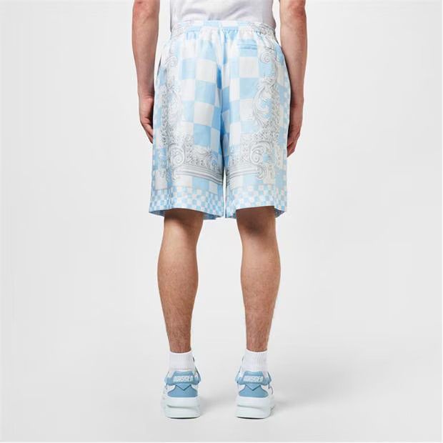Versace o1g2r1mq0824 Medusa Contrasto Shorts in Blue & White Size US 34 / EU 50 - 5 Thumbnail