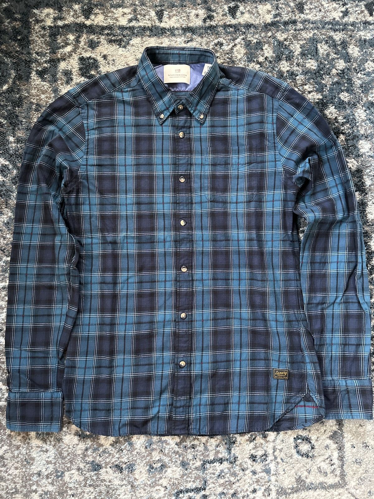 Scotch & Soda Scotch and Soda Flannel Long-Sleeve Button-Down Size Medium Size US M / EU 48-50 / 2 - 1 Thumbnail