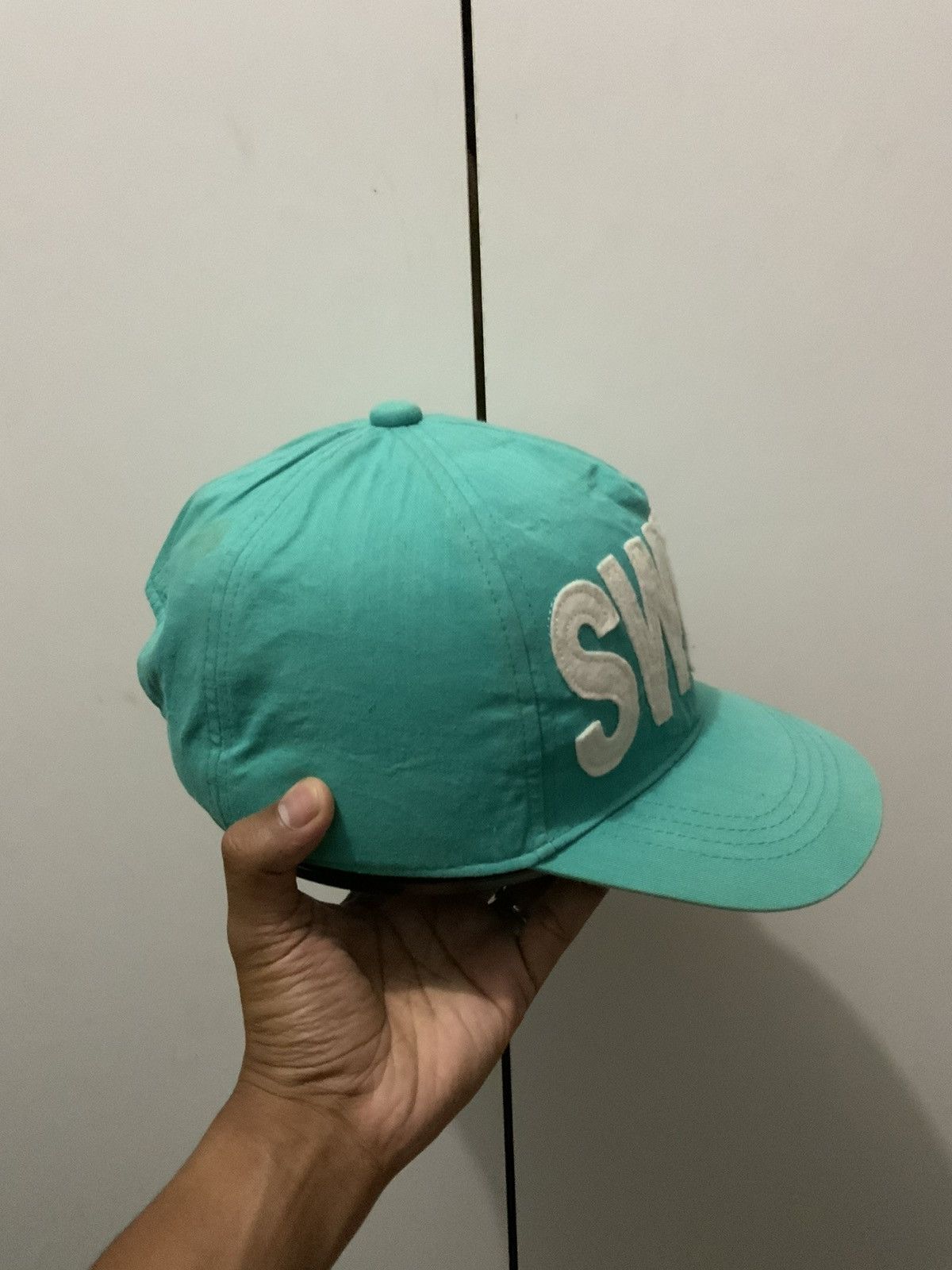 If Six Was Nine SWEET Big Patches Turquoise Hat Size ONE SIZE - 4 Thumbnail