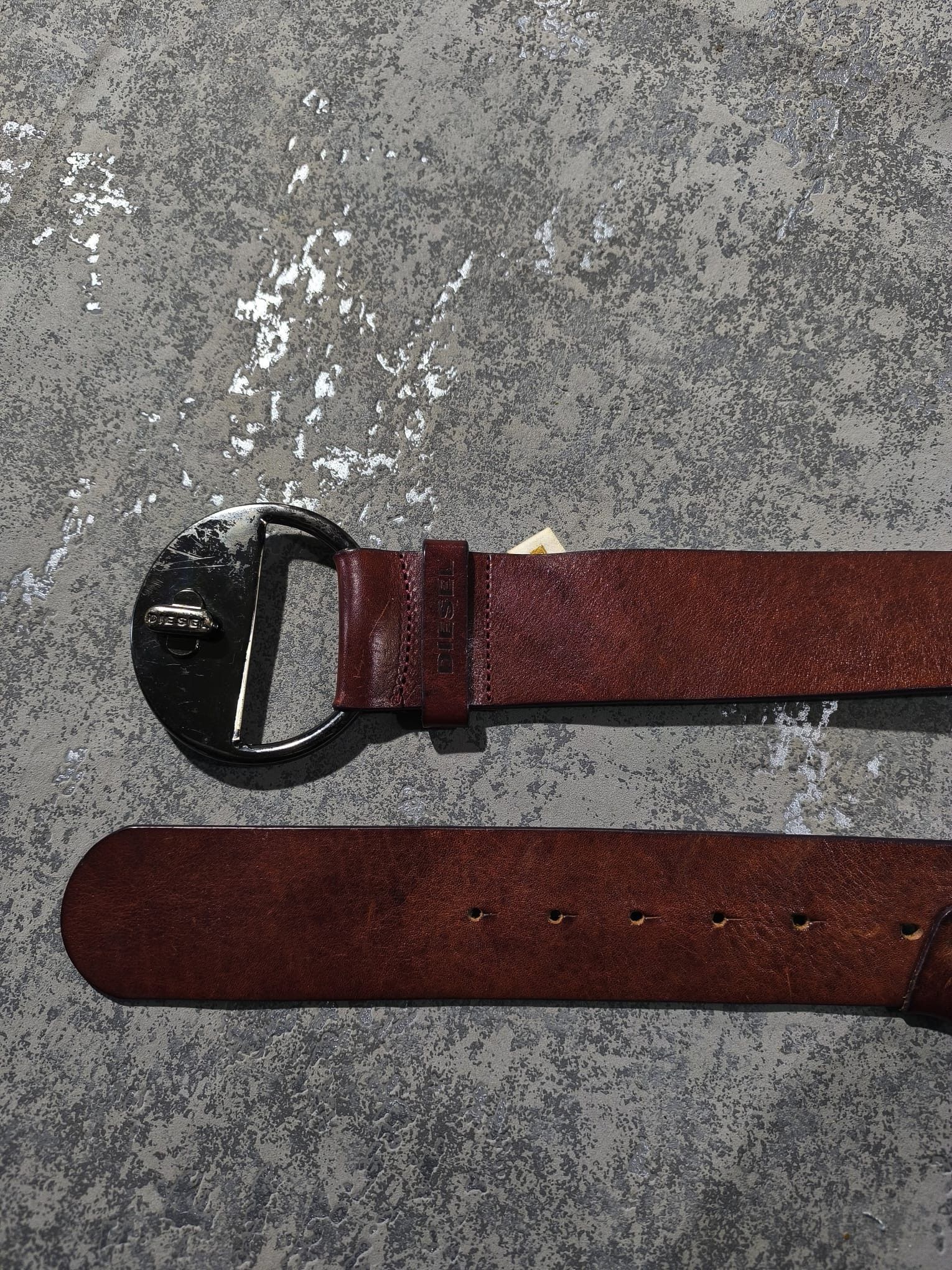 Diesel vintage diesel d-ring big buckle western italy leather belt Size ONE SIZE - 4 Thumbnail