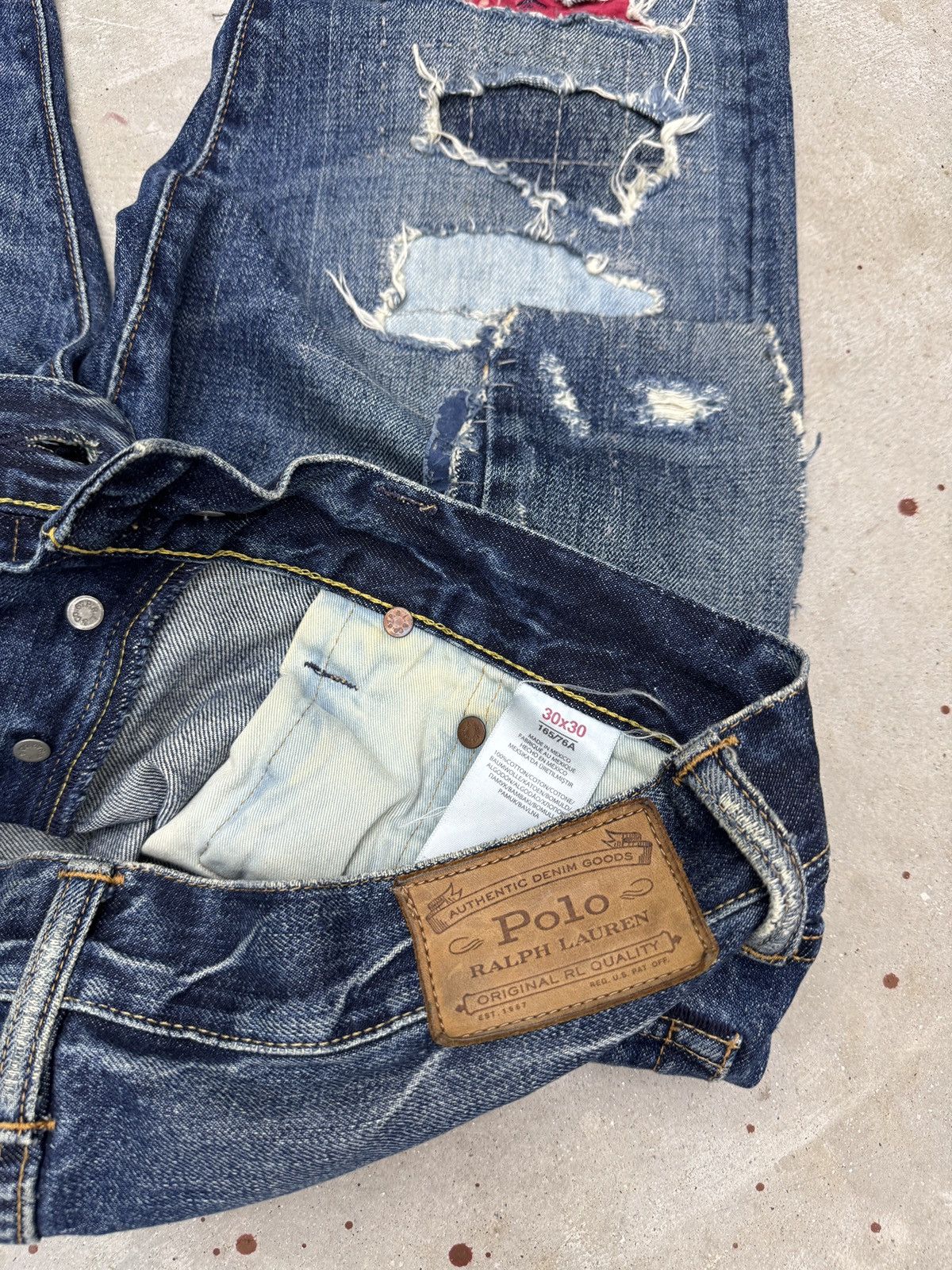 Polo Ralph Lauren Polo Ralph Lauren USA Distressed Denim Size US 30 / EU 46 - 6 Thumbnail