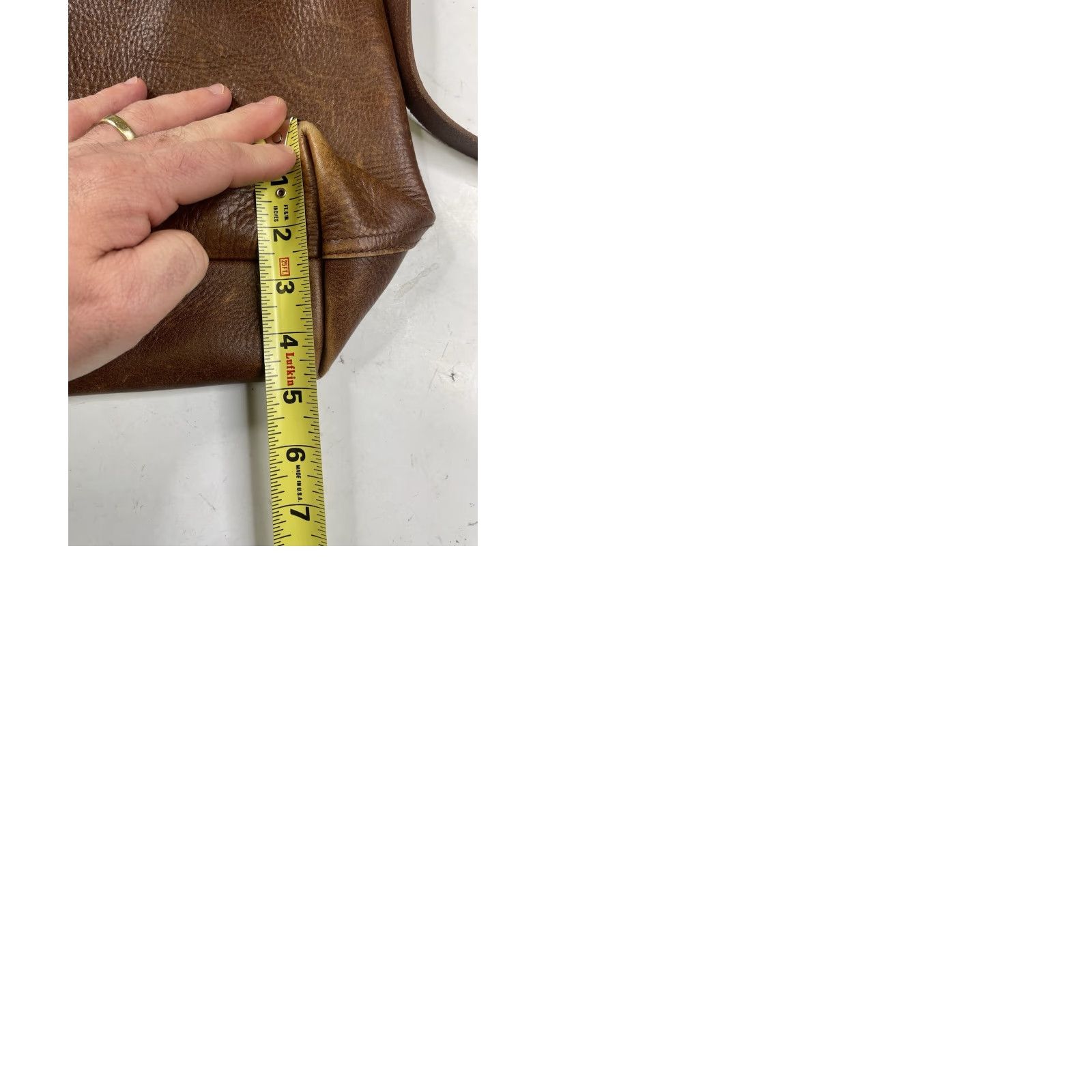 Madewell Madewell Transport Bag Tote NM952 Brown Leather Crossbody Strap J Crew Vintage No** Size ONE SIZE - 9 Thumbnail