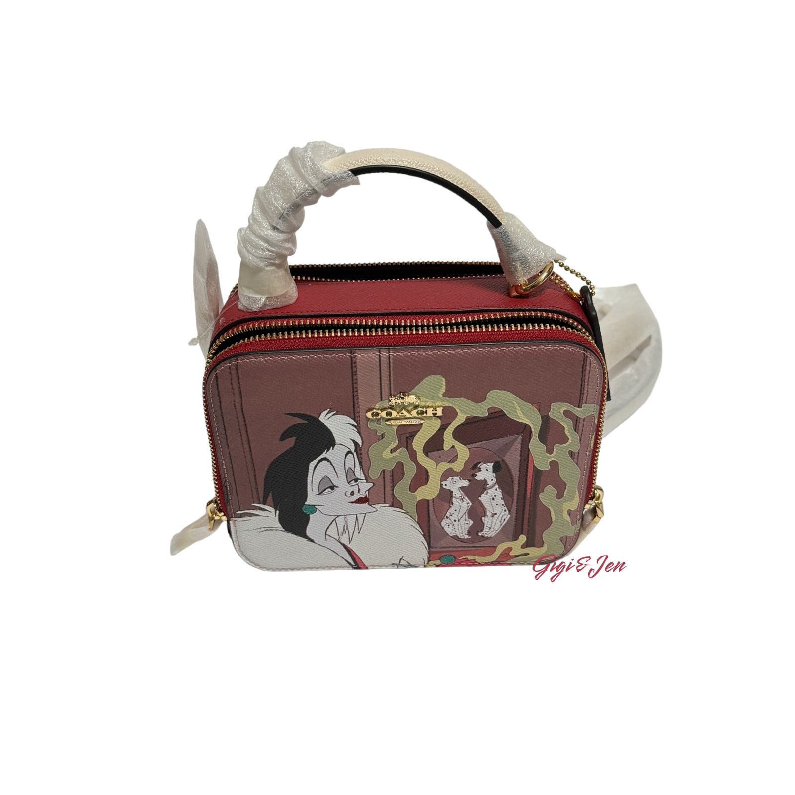 Coach Coach Disney Box Crossbody Cruella Motif Red Apple Bag Size ONE SIZE - 8 Thumbnail