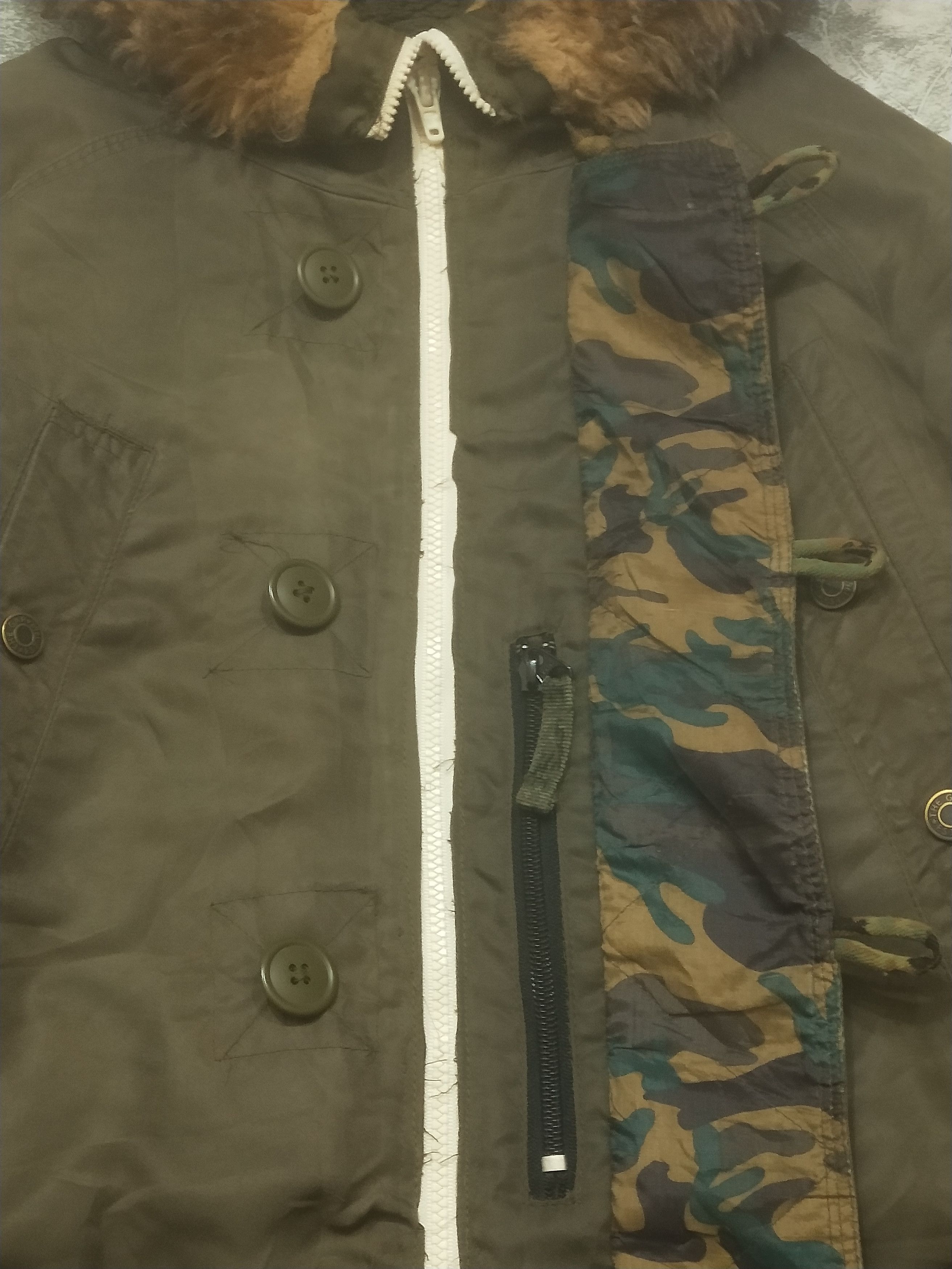 Gap × Japanese Brand × Le Grande Bleu (L.G.B.) GAP Military Fur Parka Puffer Size US XXL / EU 58 / 5 - 3 Thumbnail
