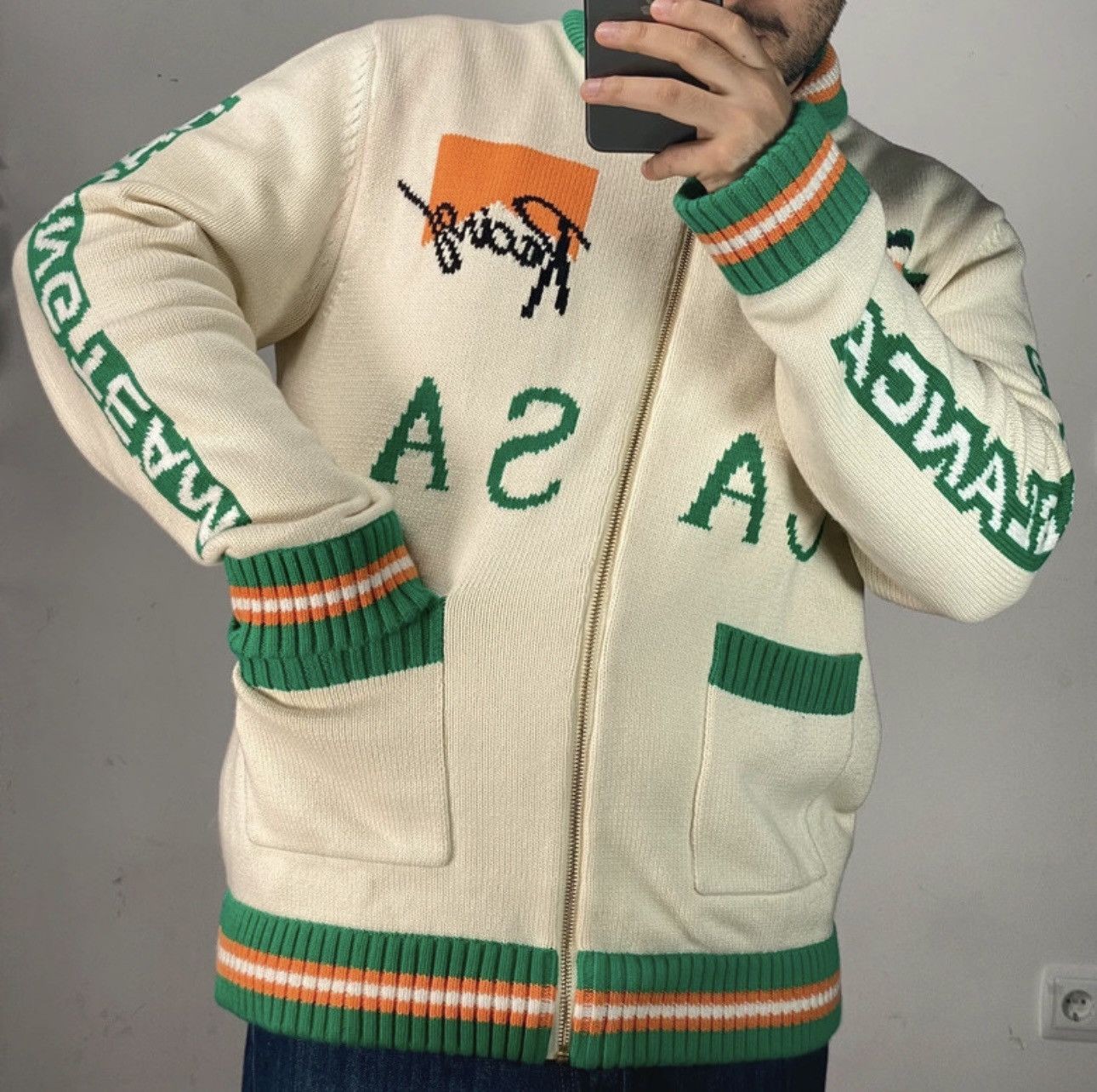 Casablanca Casablanca Racing Team Cardigan Retro Bunny Knit Size US L / EU 52-54 / 3 - 19 Thumbnail