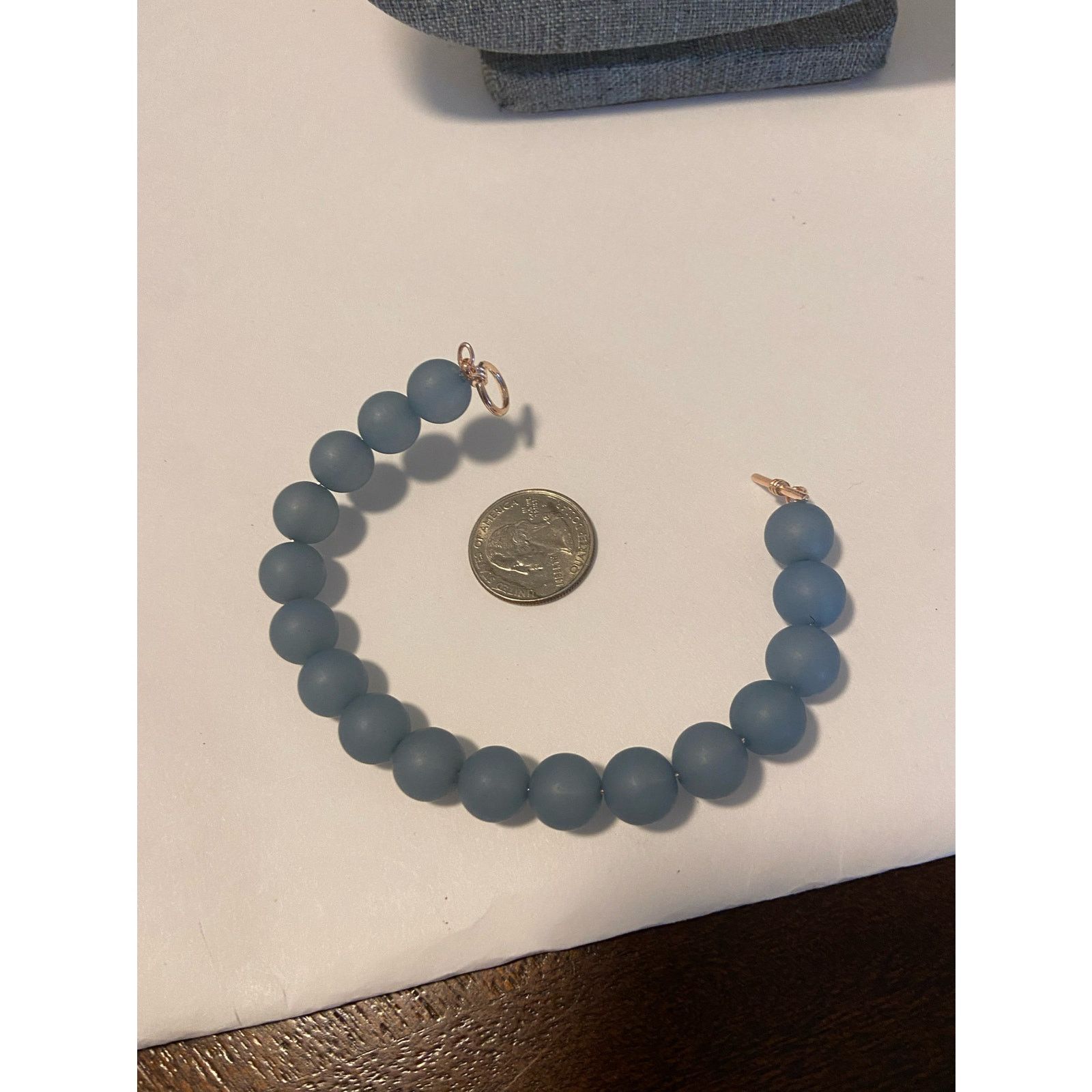 Handmade blue bead bracelet Size ONE SIZE - 3 Thumbnail