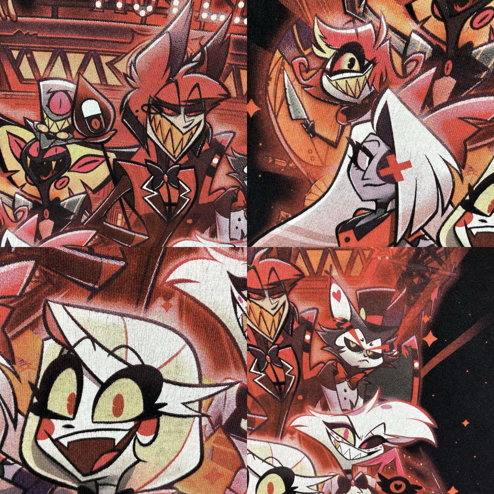 Hot Topic Hot Topic Hazbin Hotel T Shirt Women S Heavy Knit Cotton Black Crew Neck Short Sleeve Angel Graphic Logo All Seasons Limited Edition Size S / US 4 / IT 40 - 8 Thumbnail