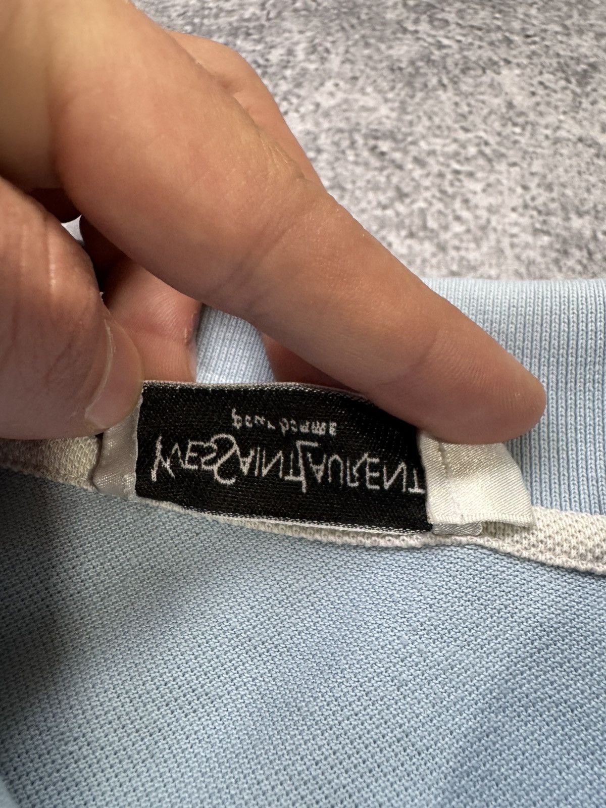 Vintage × Yves Saint Laurent YvesSaintLaurent YSL Polo Tee Size US XL / EU 56 / 4 - 7 Thumbnail