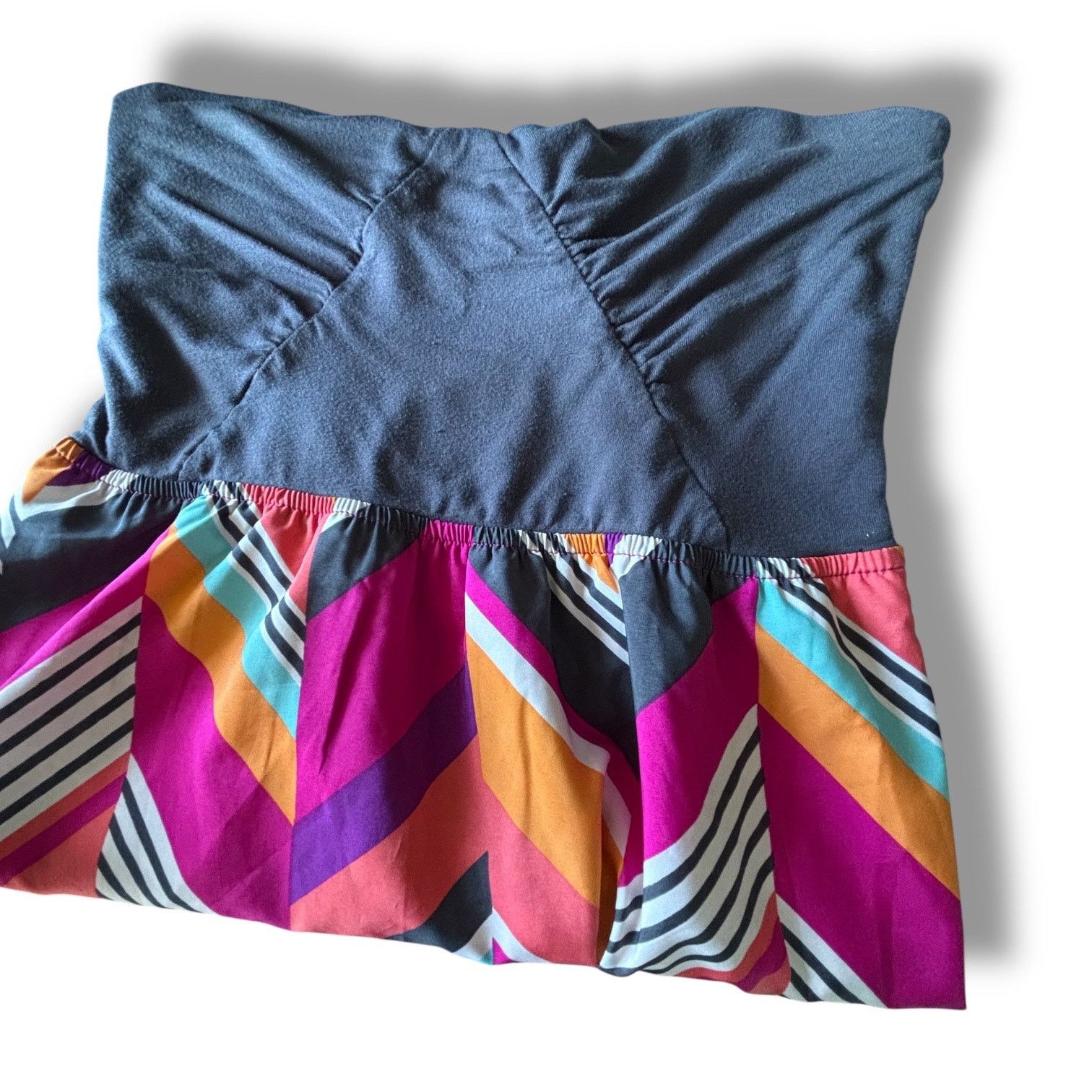 Other Roxy Womens Strapless Dress Multicolor Chevron Gray Bodice M Size M / US 6-8 / IT 42-44 - 5 Thumbnail