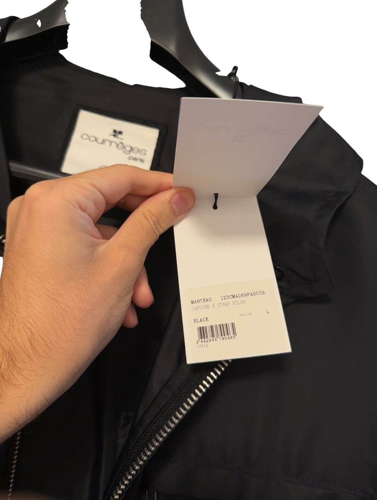 Courreges NEW COURRÈGES Raincoat Zip up hooded parka Size US L / EU 52-54 / 3 - 3 Thumbnail