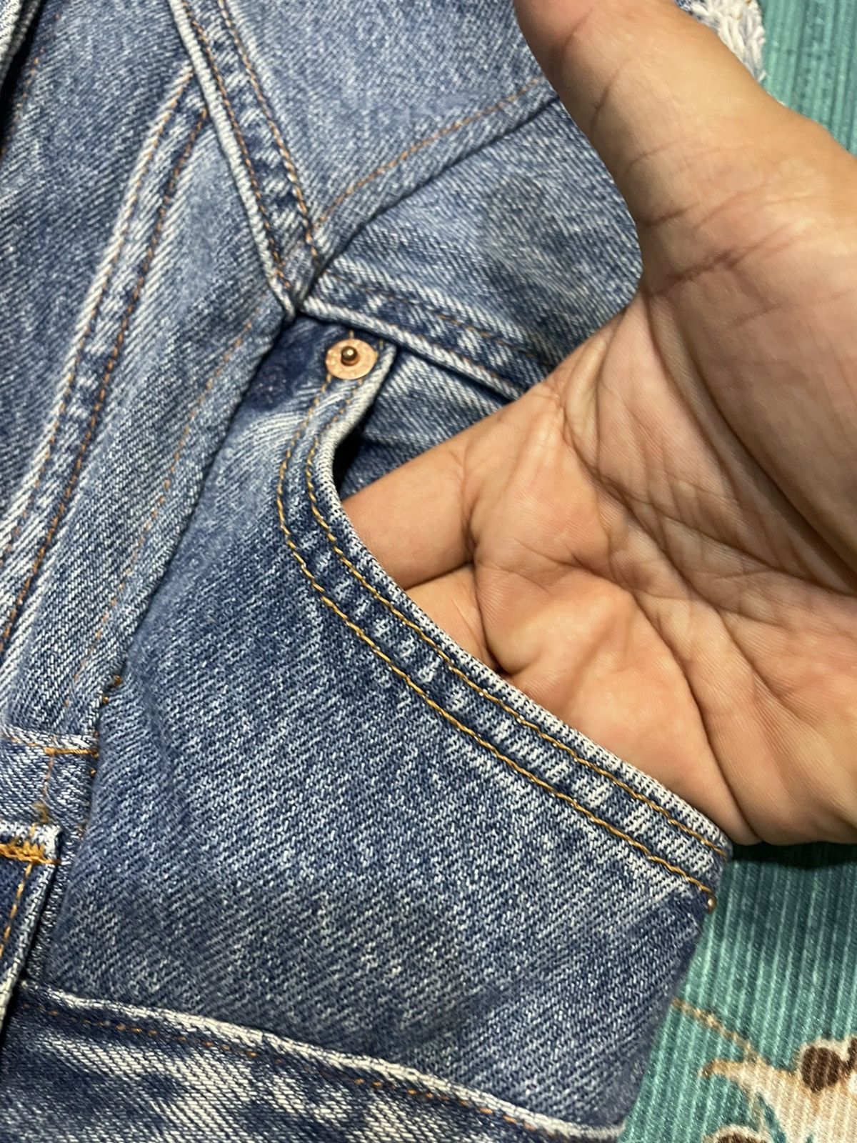 Japanese Brand Me Jane Costum Levis Denim Vest Size XS / US 0-2 / IT 36-38 - 5 Thumbnail