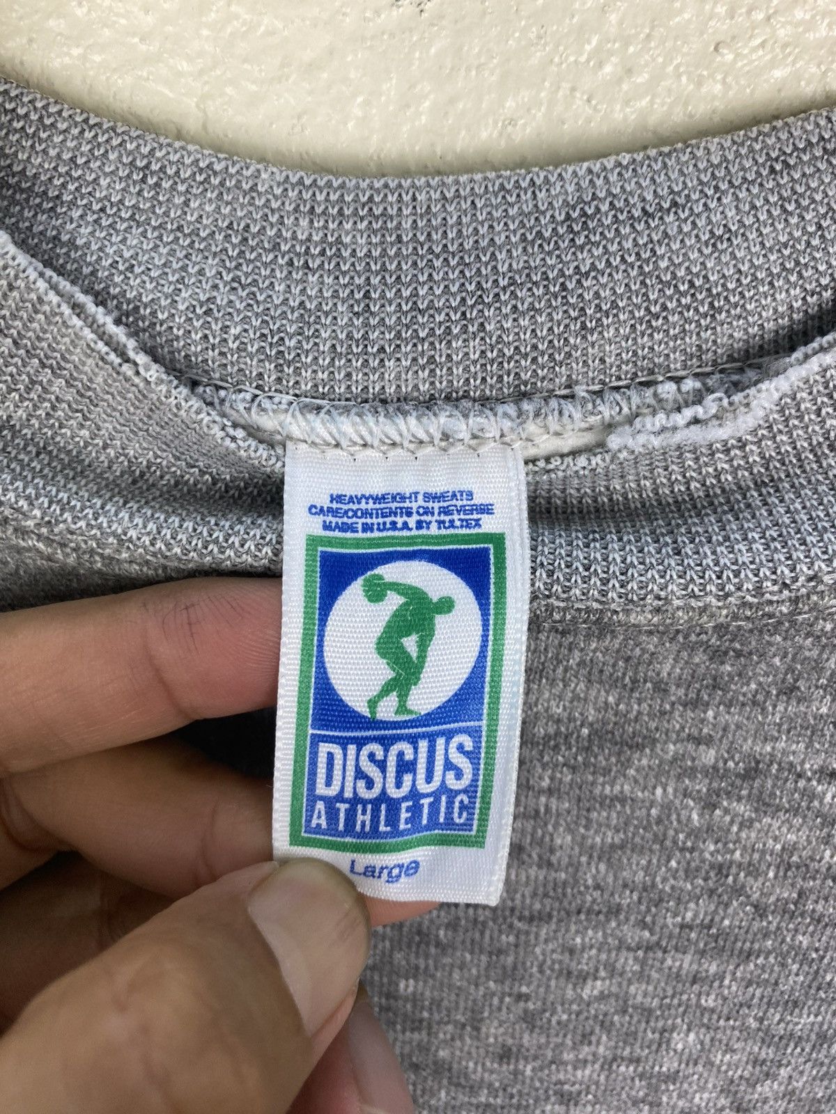 Vintage Rare 80s/90s Discus Athletic Tri-Blend Sweatshirt USA Size US L / EU 52-54 / 3 - 3 Thumbnail