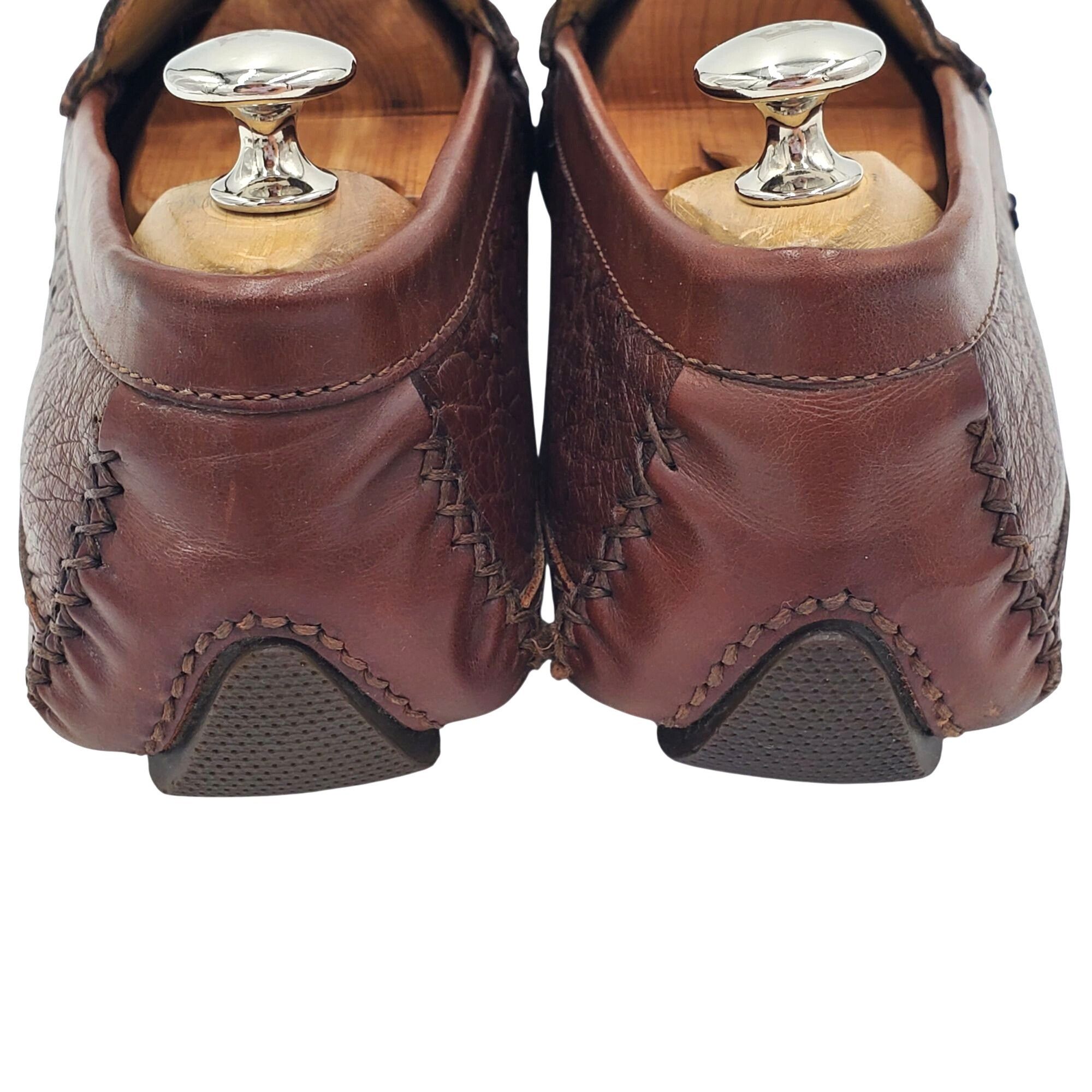 Zelli Italy Zelli Indy Men's size 10 Brown Ostrich Leather Casual Size US 10 / EU 43 - 3 Thumbnail