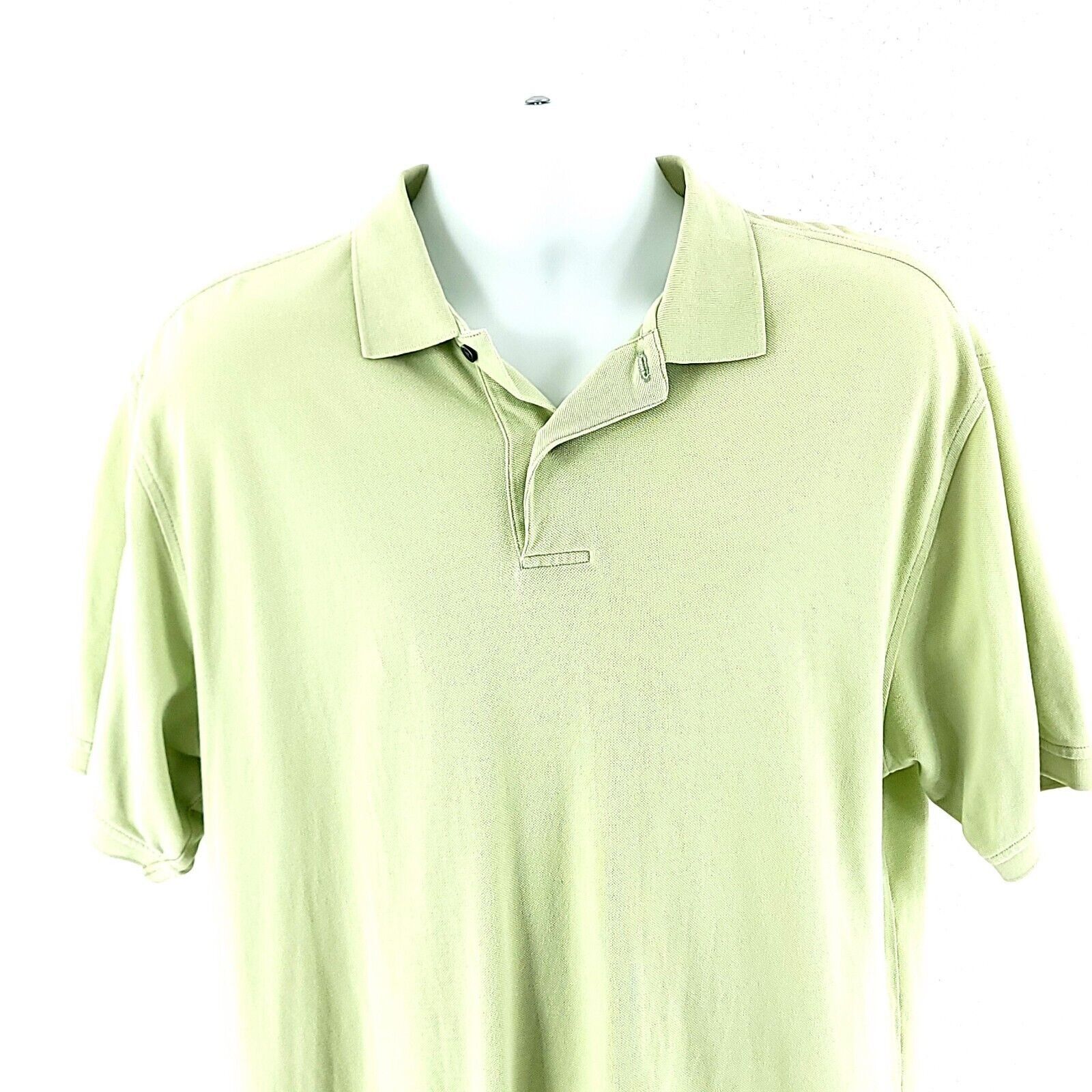 Jos. A. Bank Jos A Bank Stays Cool Large Cotton Collared Light Green Polo Size US L / EU 52-54 / 3 - 1 Thumbnail