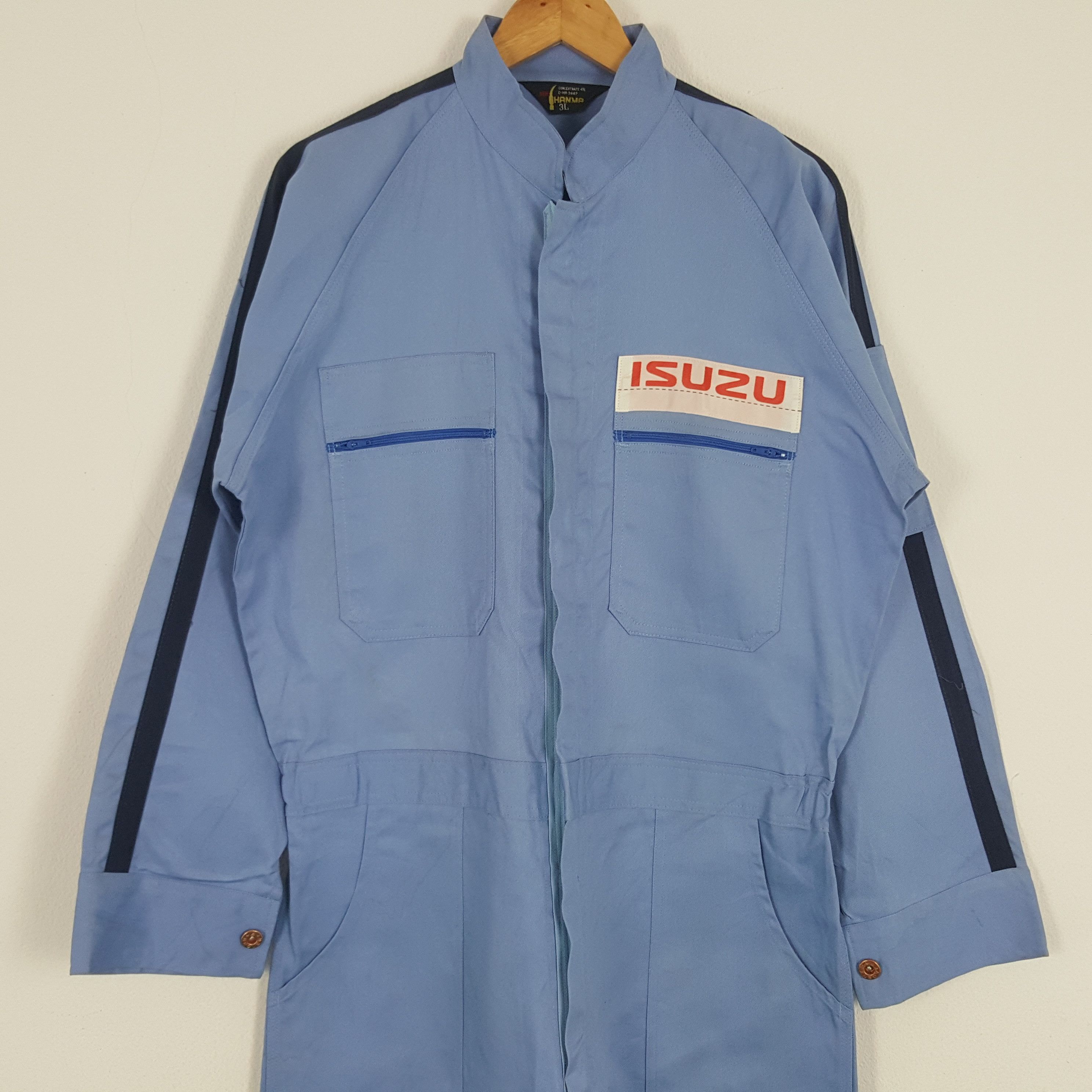 Japanese Brand × Vintage Vintage Isuzu Racing Team Worker Coverall Jacket Size US L / EU 52-54 / 3 - 2 Thumbnail