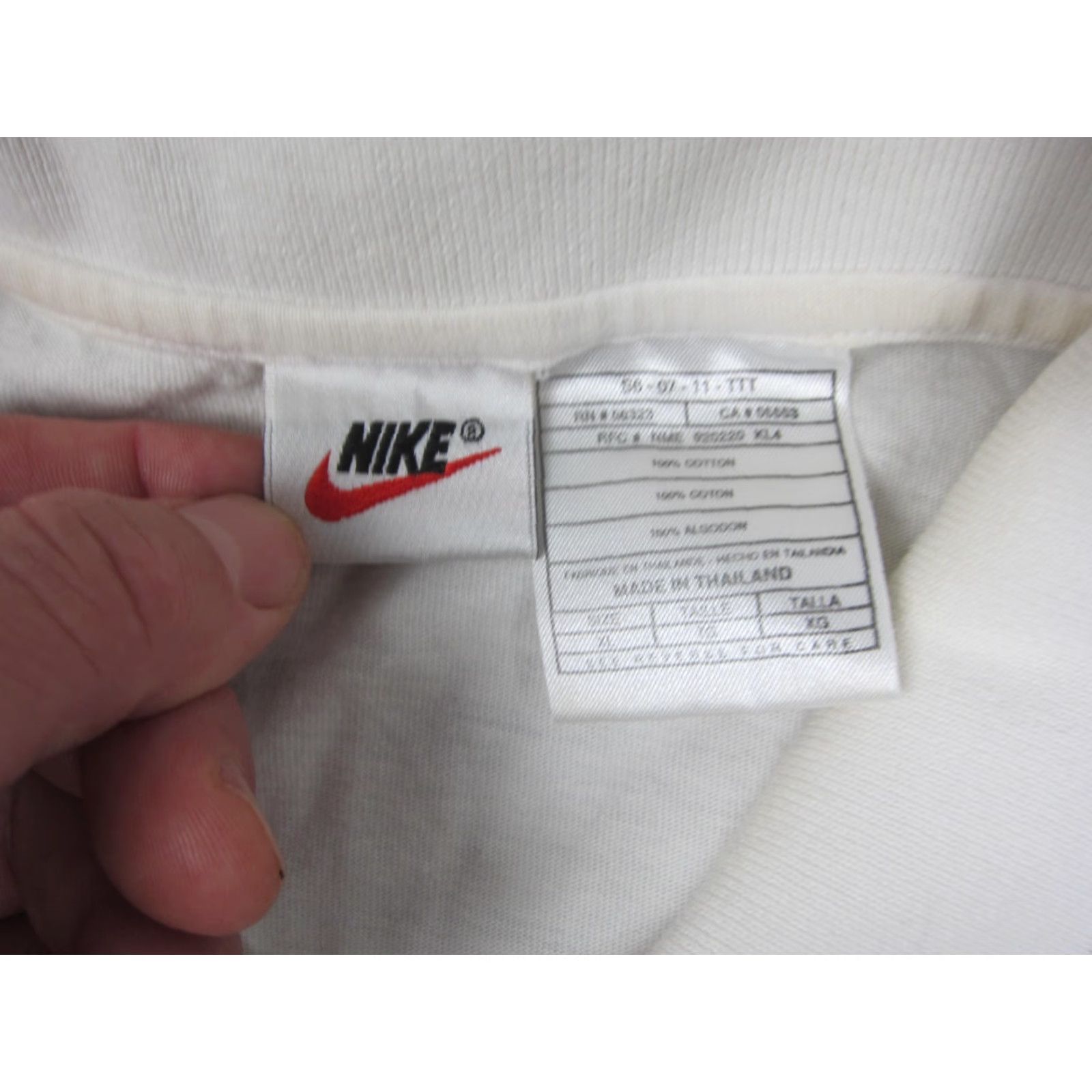 Nike VINTAGE Nike Polo Shirt Mens XL White 90s Tennis Golf Logo Casual Activewear Size US XL / EU 56 / 4 - 5 Thumbnail
