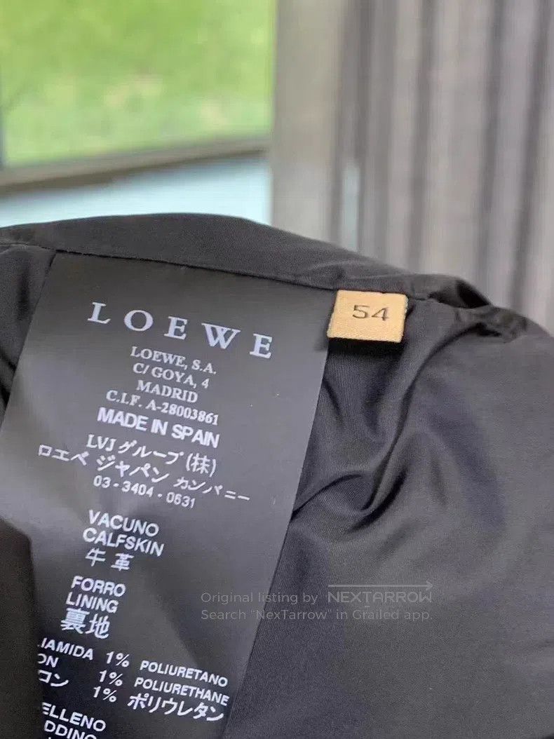 Loewe Loewe Men's Down Leather Jacket Size US L / EU 52-54 / 3 - 6 Thumbnail