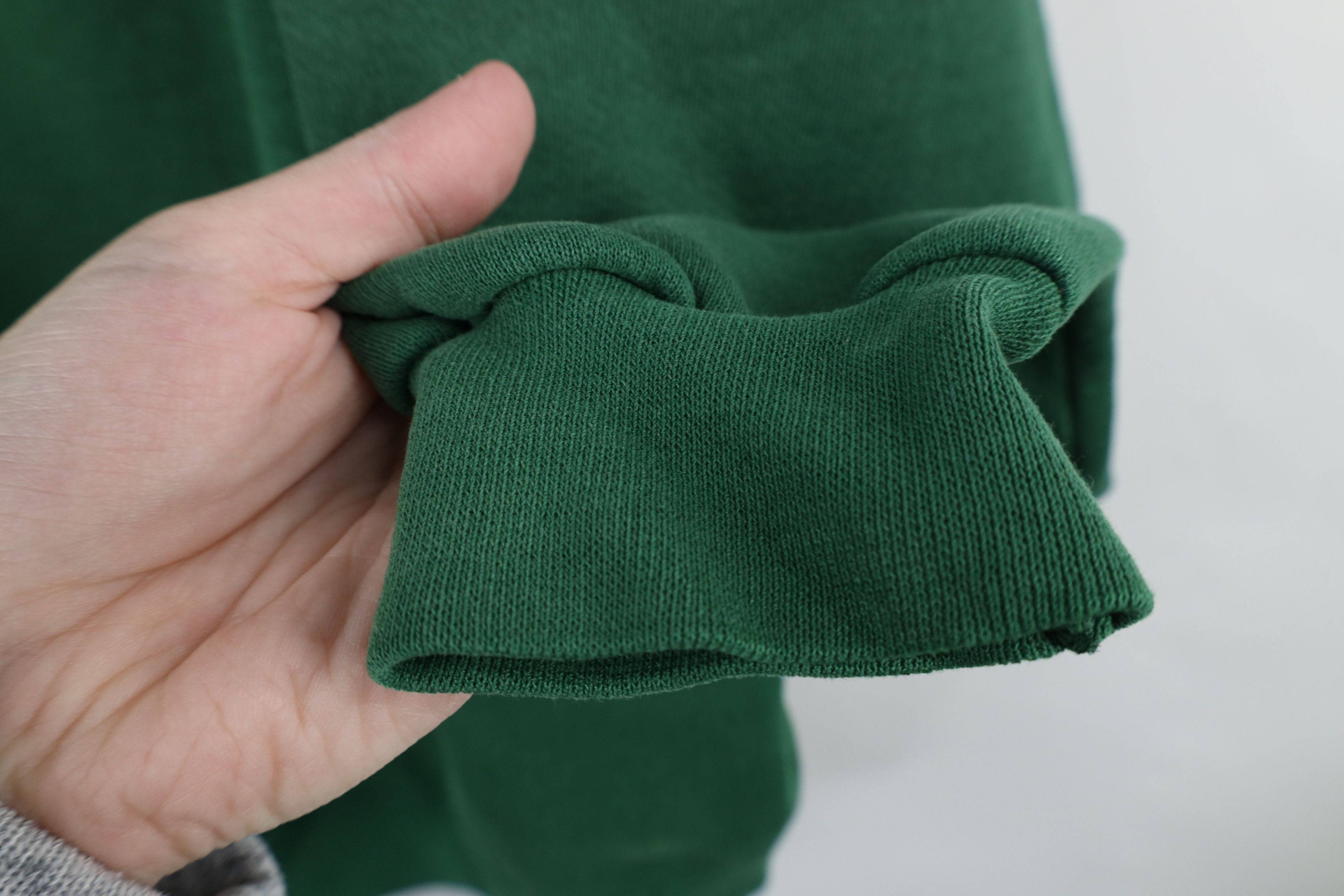 Vintage Vintage 90s Streetwear Blank Heavyweight Sweatshirt Green Size US L / EU 52-54 / 3 - 8 Thumbnail