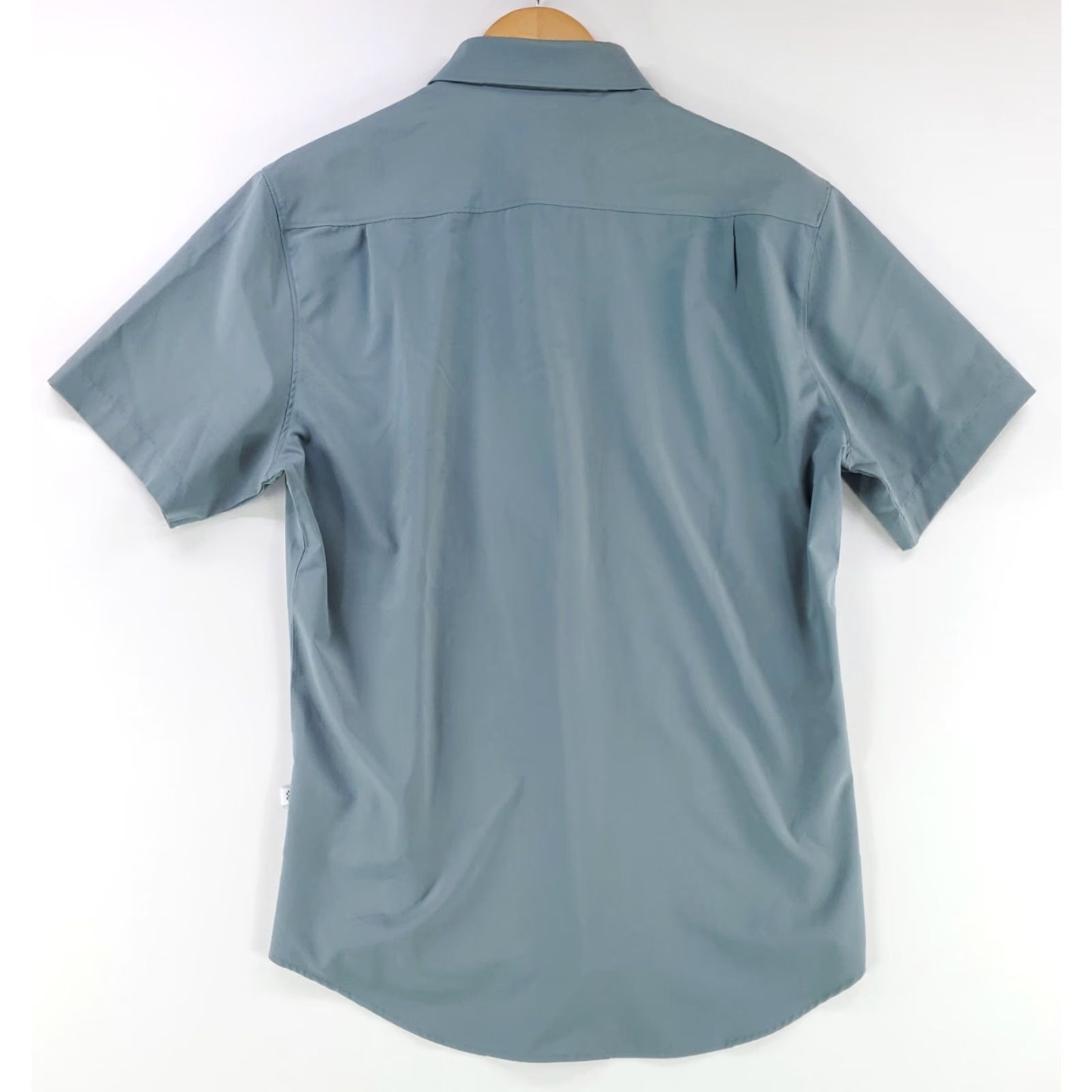 Vintage 7 Diamonds Button-Up Shirt Short Sleeve L Mens Blue Gray 4 Way Stretch Shirt Size US L / EU 52-54 / 3 - 5 Thumbnail