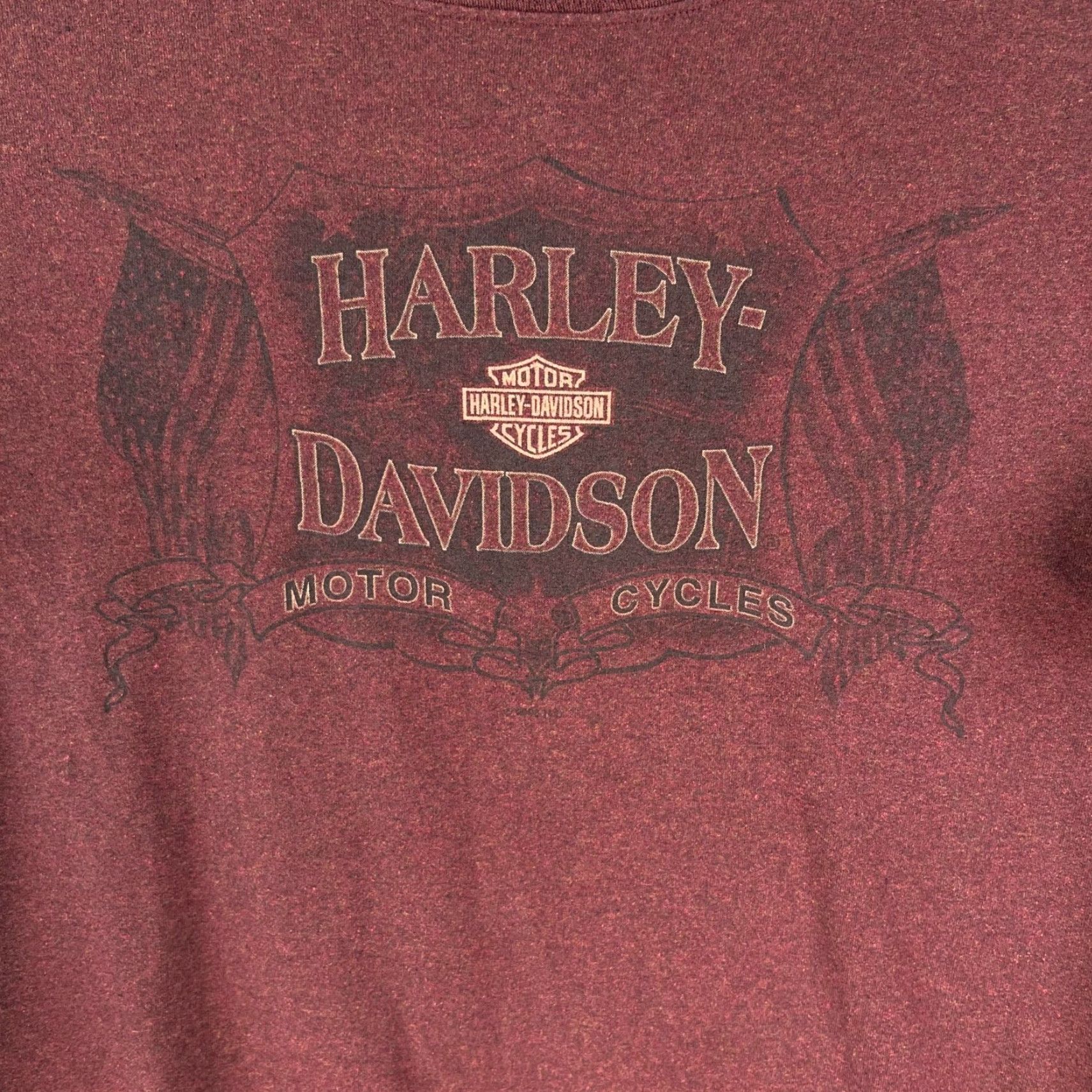 Harley Davidson VINTAGE Harley Davidson T-Shirt Men XL Red Motorcycle 2007 Graphic Logo Plain Casual Size US XL / EU 56 / 4 - 4 Thumbnail