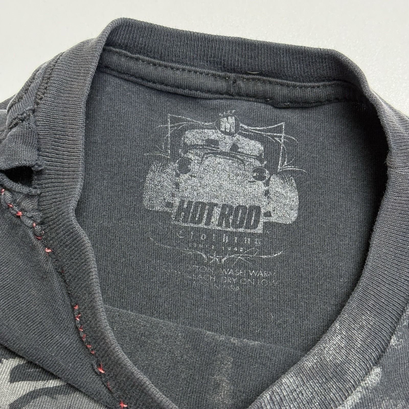 Other Hot Rod Clothing T Shirt Mens Medium Faded Black All Over Pr Size US M / EU 48-50 / 2 - 11 Thumbnail