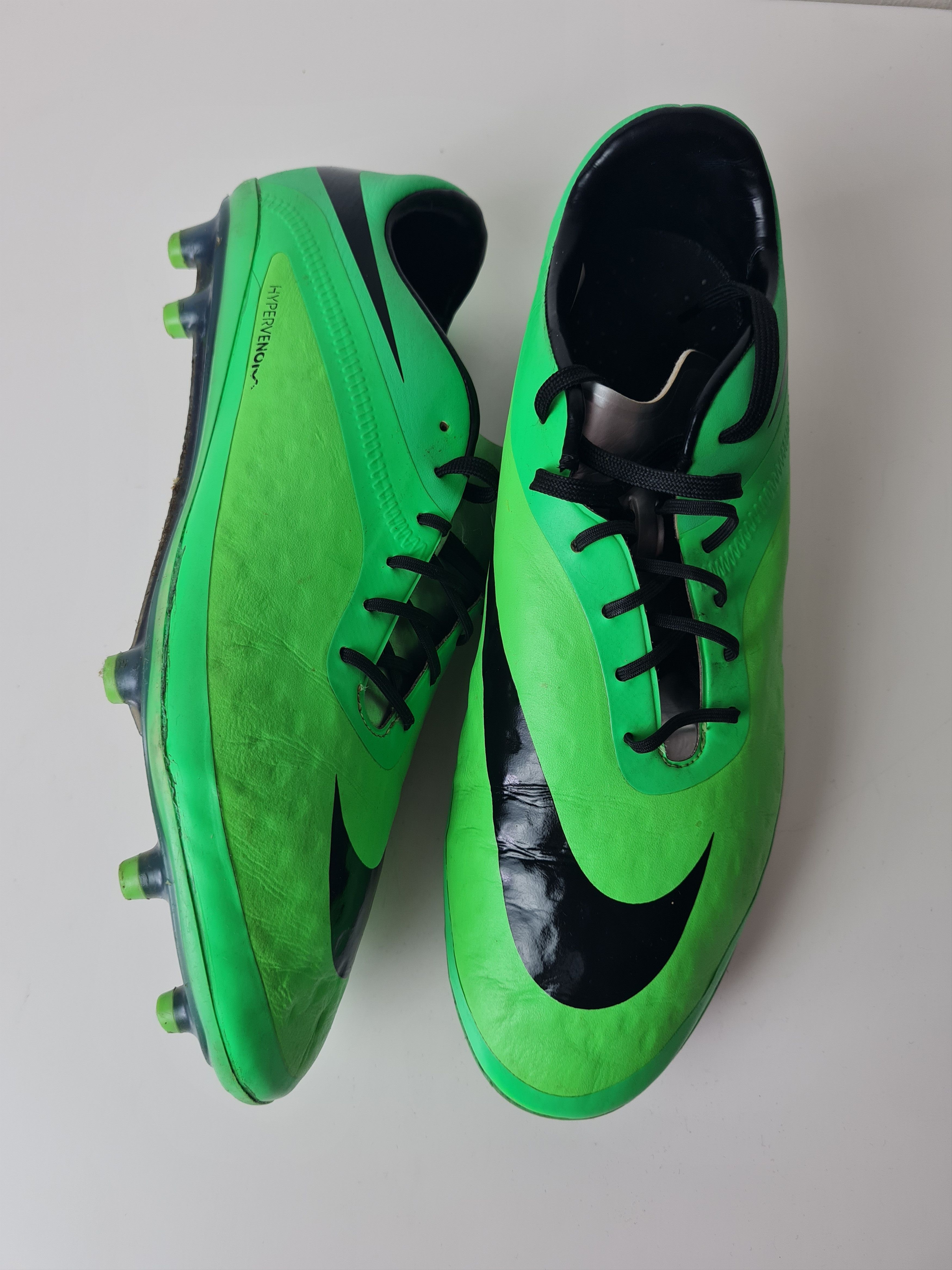 Nike Football Soccer Cleats Nike Hypervenom Phatal FG Green UK8 Size US 9 / EU 42 - 14 Thumbnail