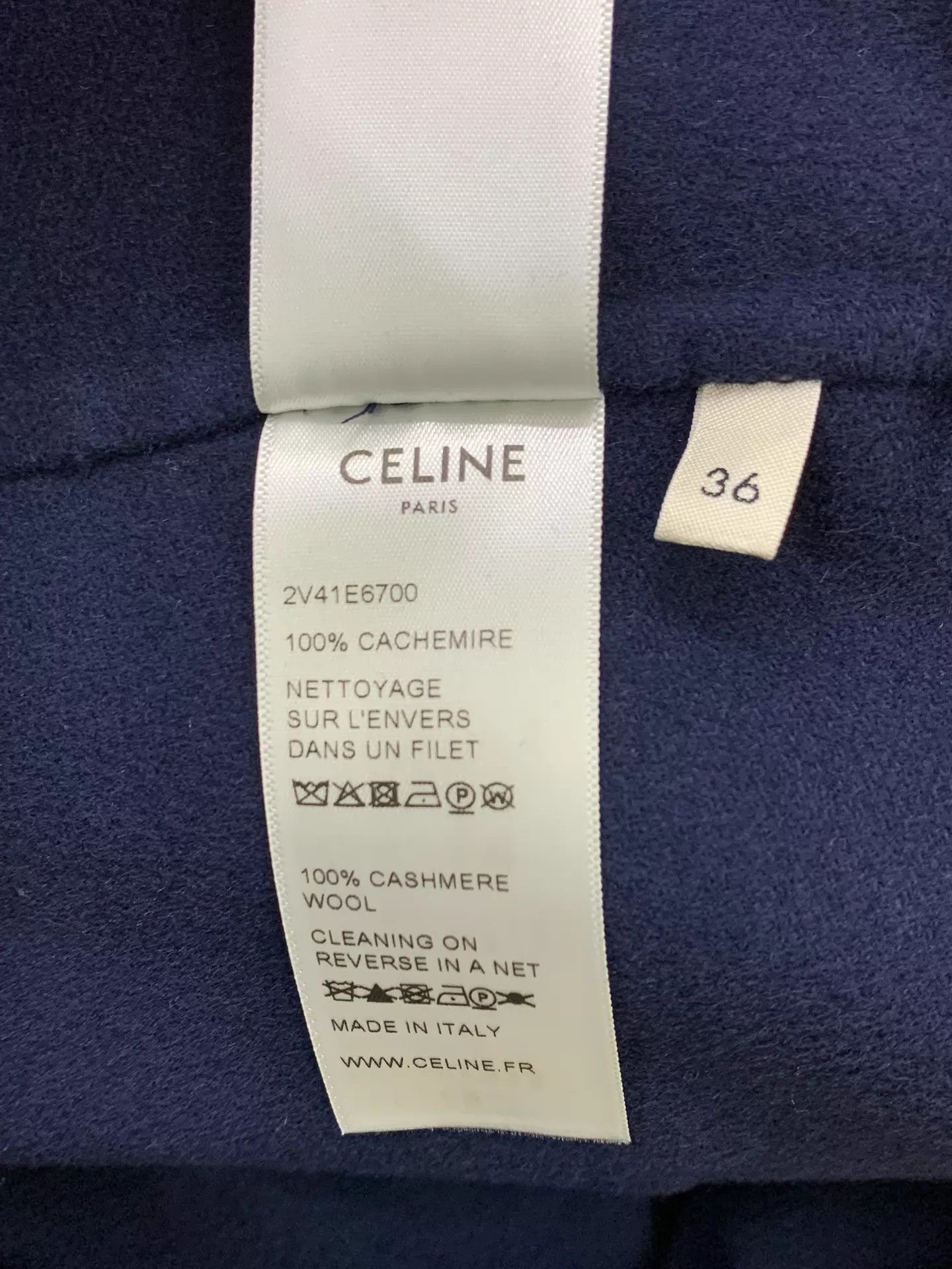 Celine Celine Blue Gold Button Wool Coat Size 36 Unused Size XS / US 0-2 / IT 36-38 - 6 Thumbnail