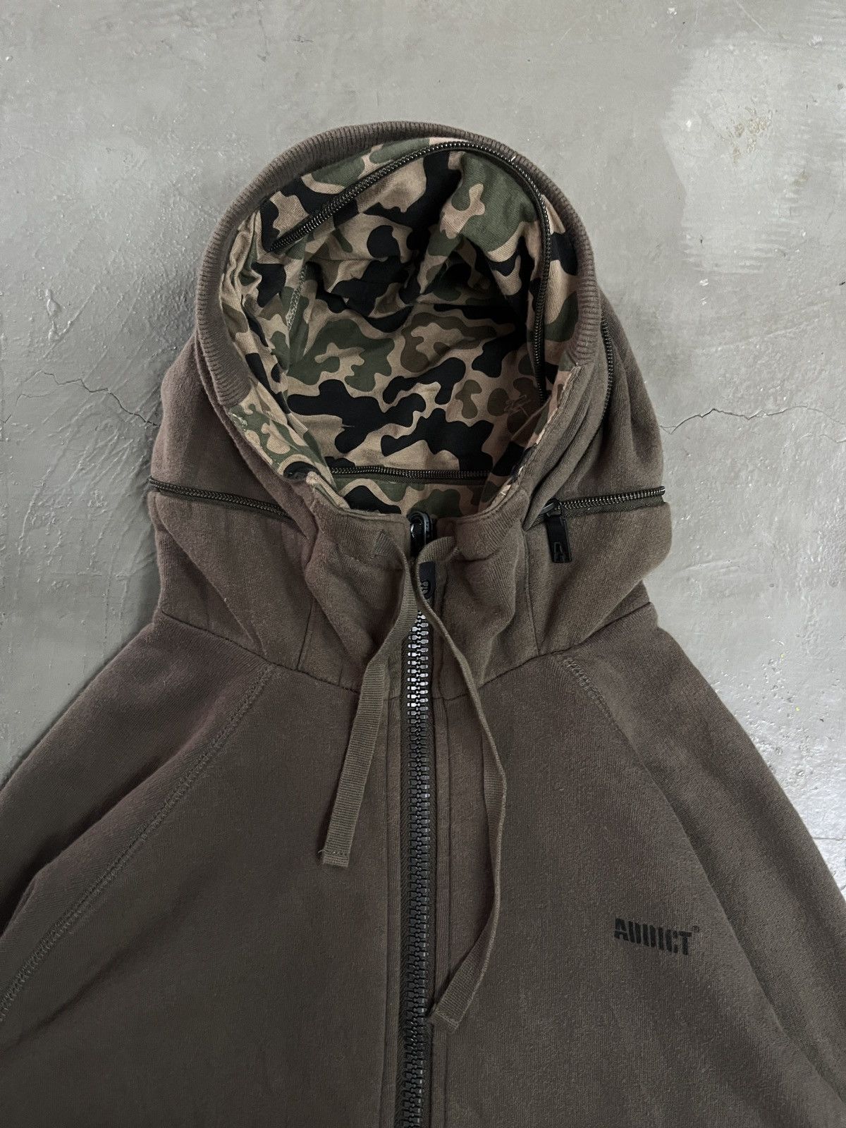 GOA Y2K REVERSIBLE BONO HOODIE CAMO ADDICT GOA LGB KMRII STYLE Size US S / EU 44-46 / 1 - 10 Thumbnail
