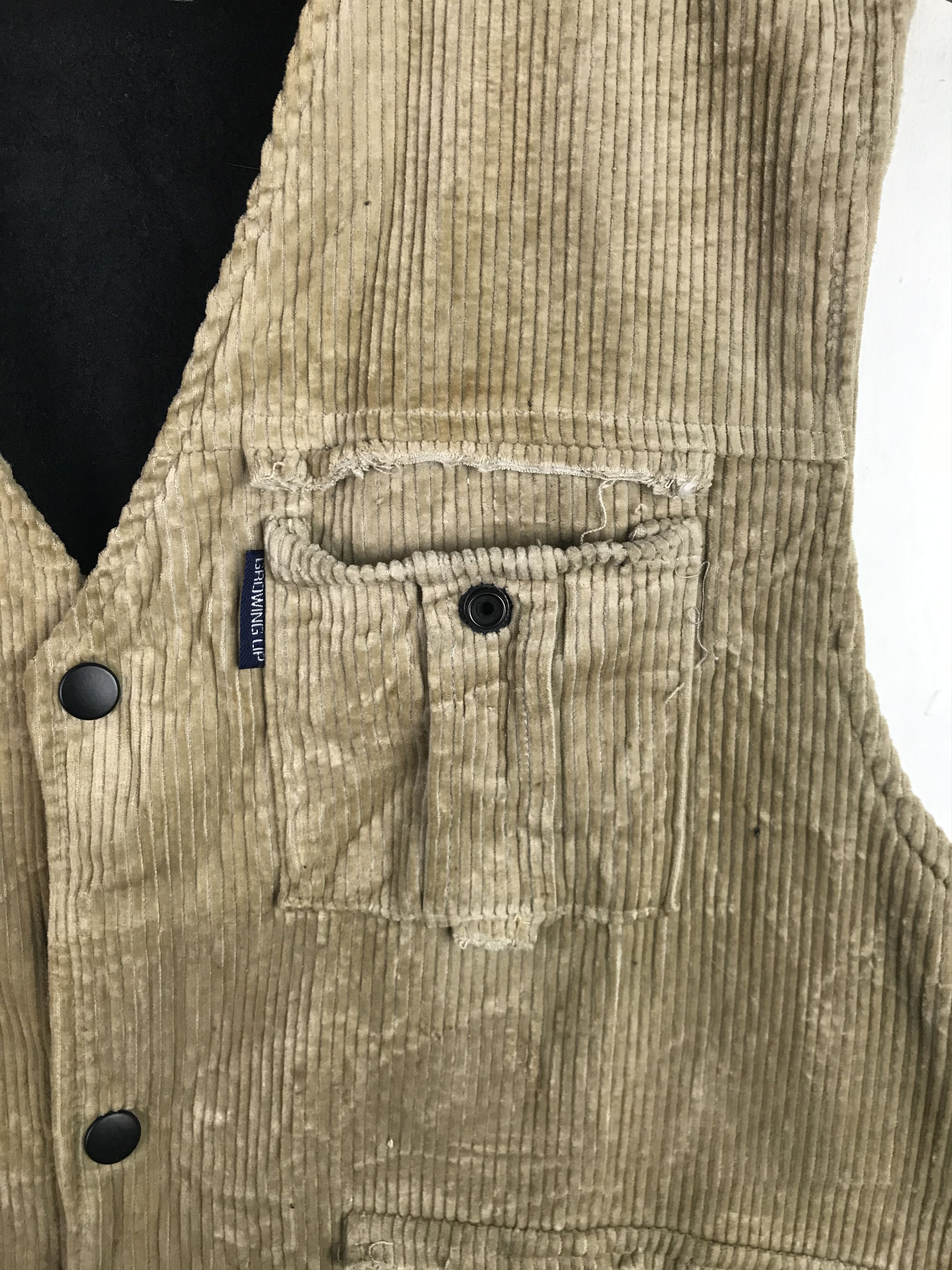 If Six Was Nine × Japanese Brand 🔥Very Rare🔥Custom Mohair Corduroy Vest Punk Design Size US L / EU 52-54 / 3 - 4 Thumbnail