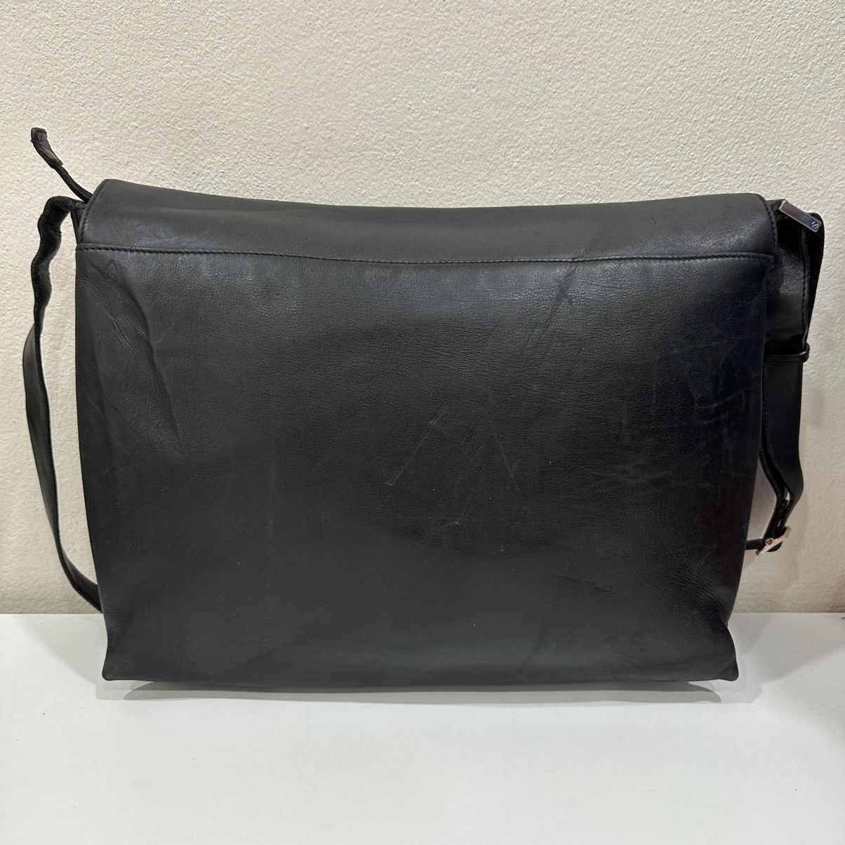 Gucci GUCCI BLACK LEATHER MESENGGER BAG 22 Size ONE SIZE - 3 Thumbnail