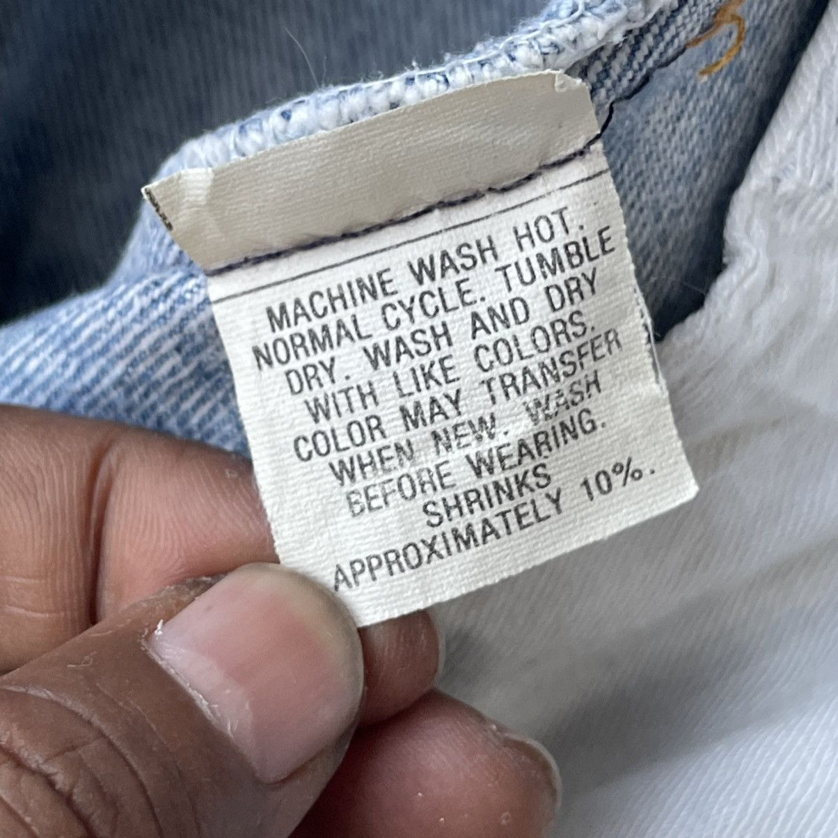 Levi's Thrashed Vintage 80s Levi’s 501 Denim Jeans Size US 32 / EU 48 - 19 Thumbnail
