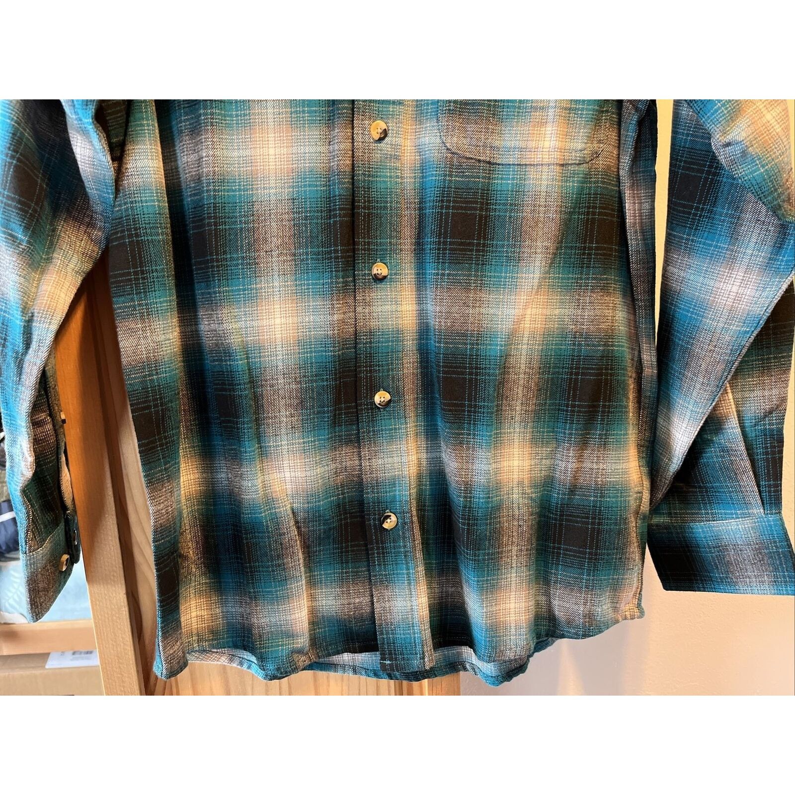 Other Hobbs Creek Mens S Blue Plaid LS Button Cotton Flannel Shirt Size US S / EU 44-46 / 1 - 10 Thumbnail