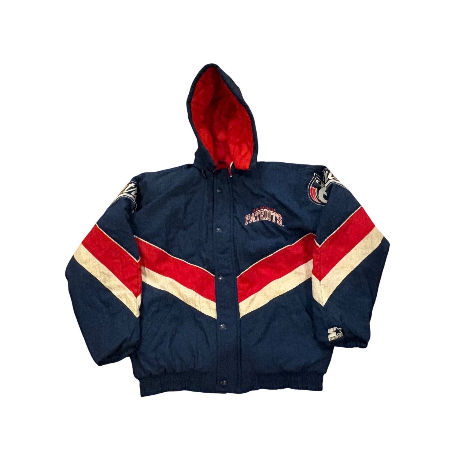Starter Vtg 90s Starter New England Patriots Authentic Pro Line Hood Size US M / EU 48-50 / 2 - 1 Thumbnail
