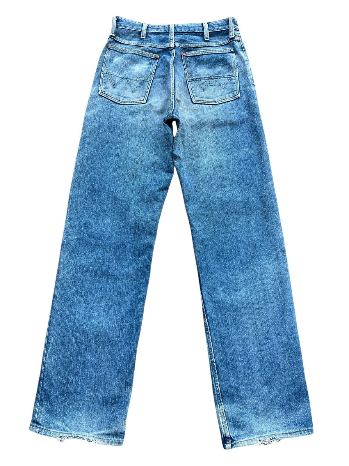 Wrangler Vintage 90s Wrangler Selvedge Patina Denim Jeans 29x32 Size US 29 - 3 Thumbnail