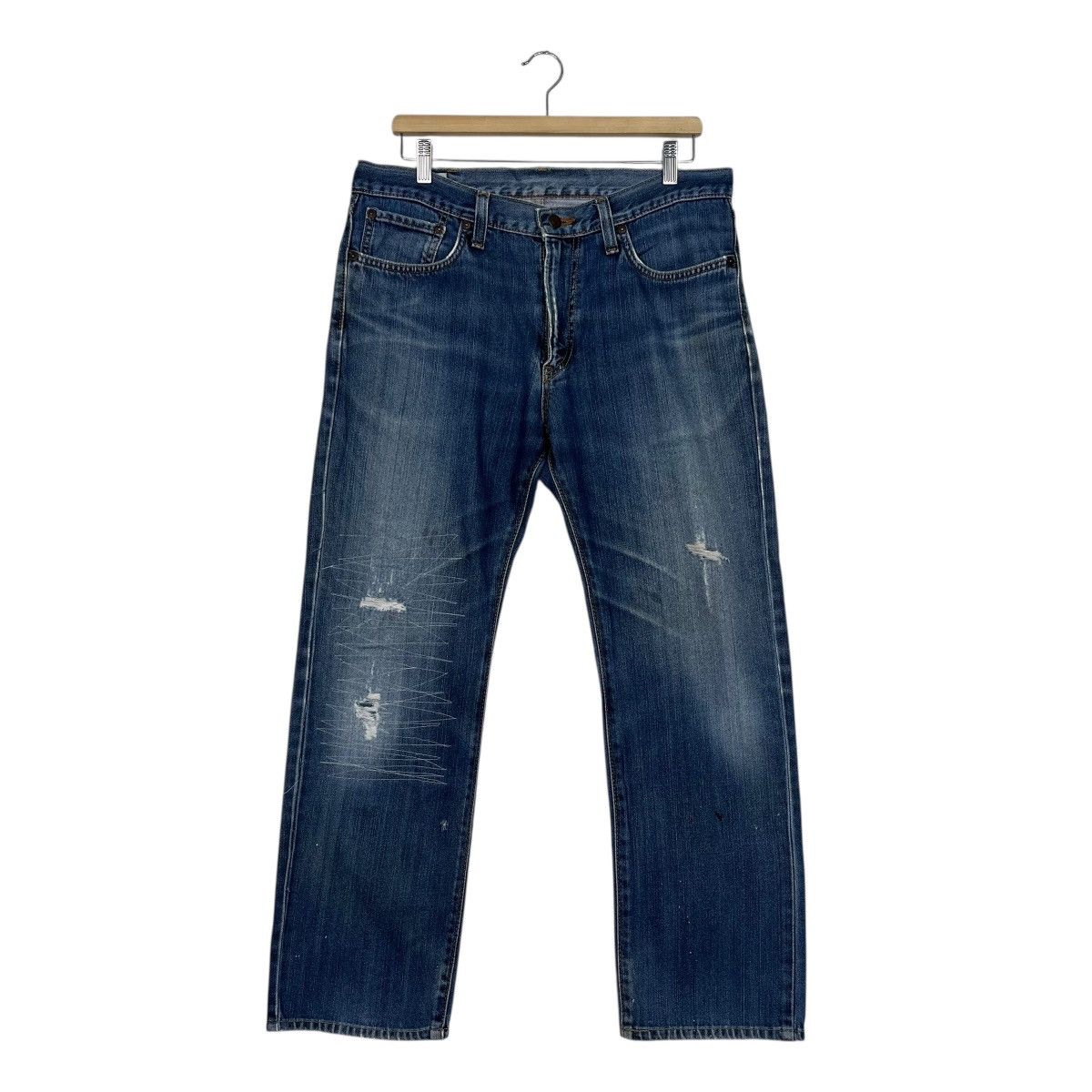 Edwin Vintage Edwin Sashiko Rare Design Workwear Denim Jeans Size US 34 / EU 50 - 1 Thumbnail