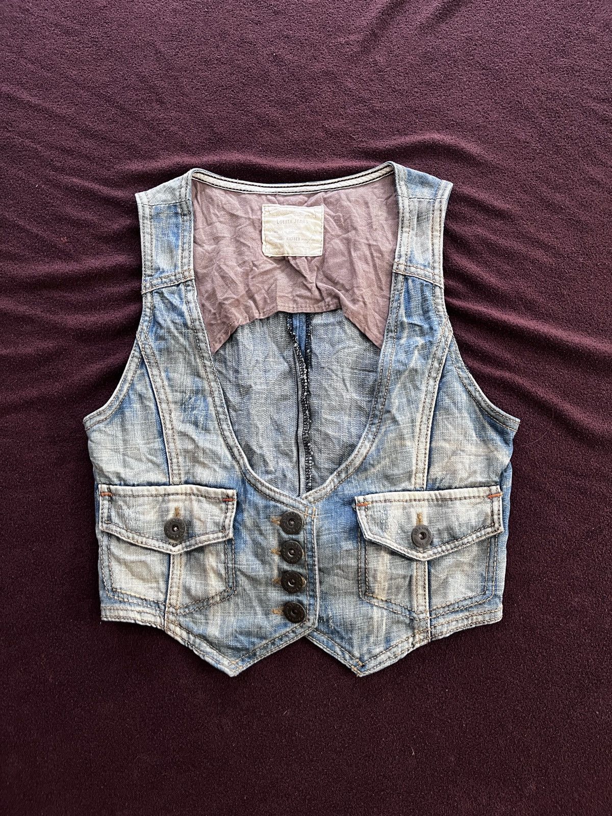 Japanese Brand Rare Lolita Vest jeans Size US S / EU 44-46 / 1 - 1 Thumbnail