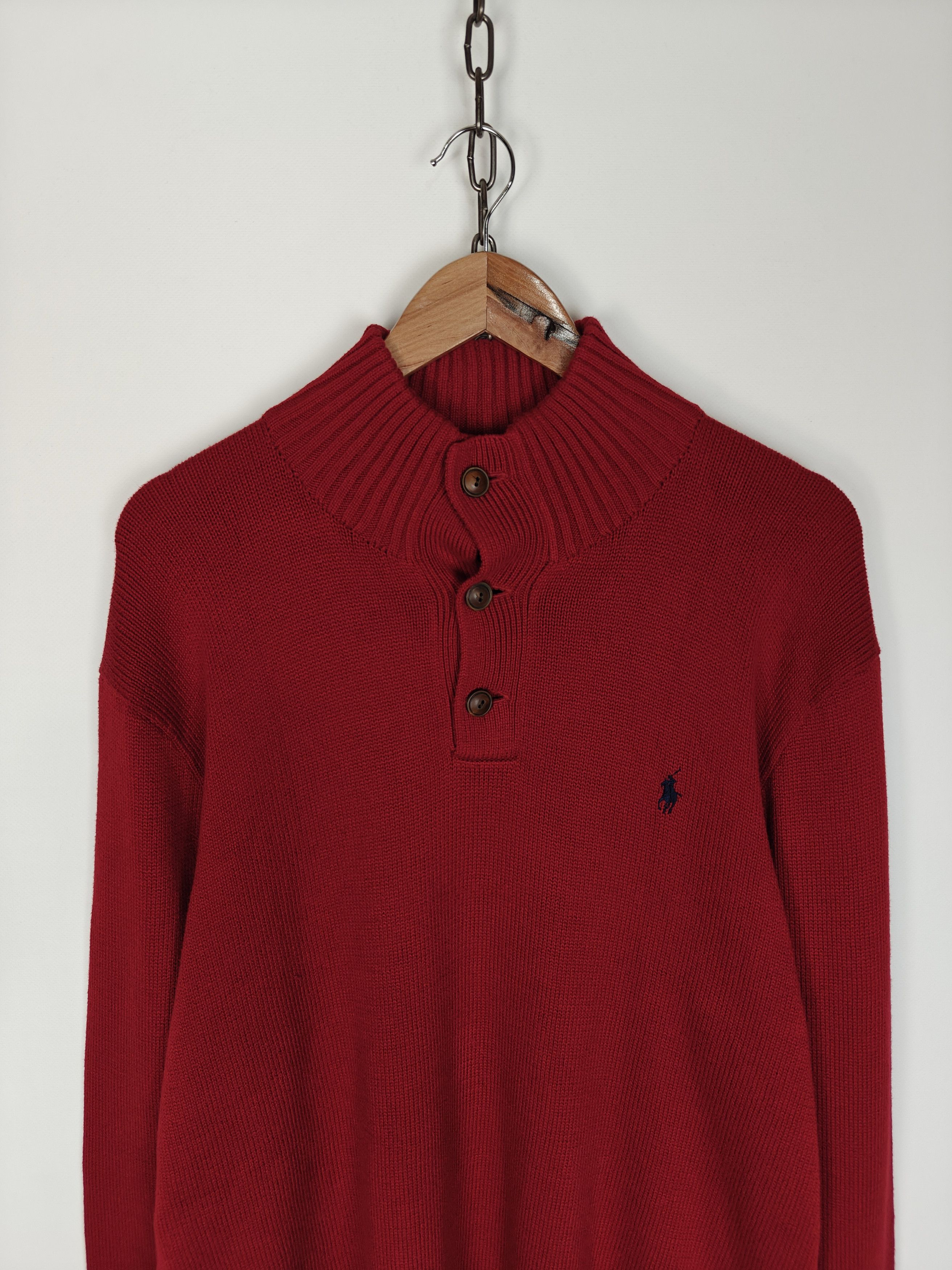 Polo Ralph Lauren Polo Ralph Lauren Knit Sweater Pullover Red size XL Size US XL / EU 56 / 4 - 2 Thumbnail