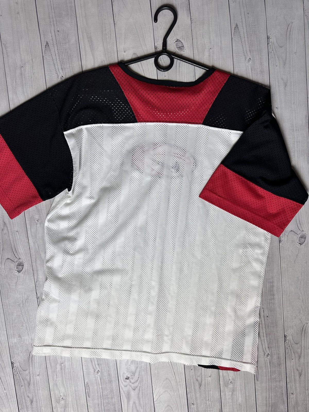 Nike × Vintage Vintage Nike tee big logo Y2K drill rare Size US L / EU 52-54 / 3 - 6 Thumbnail