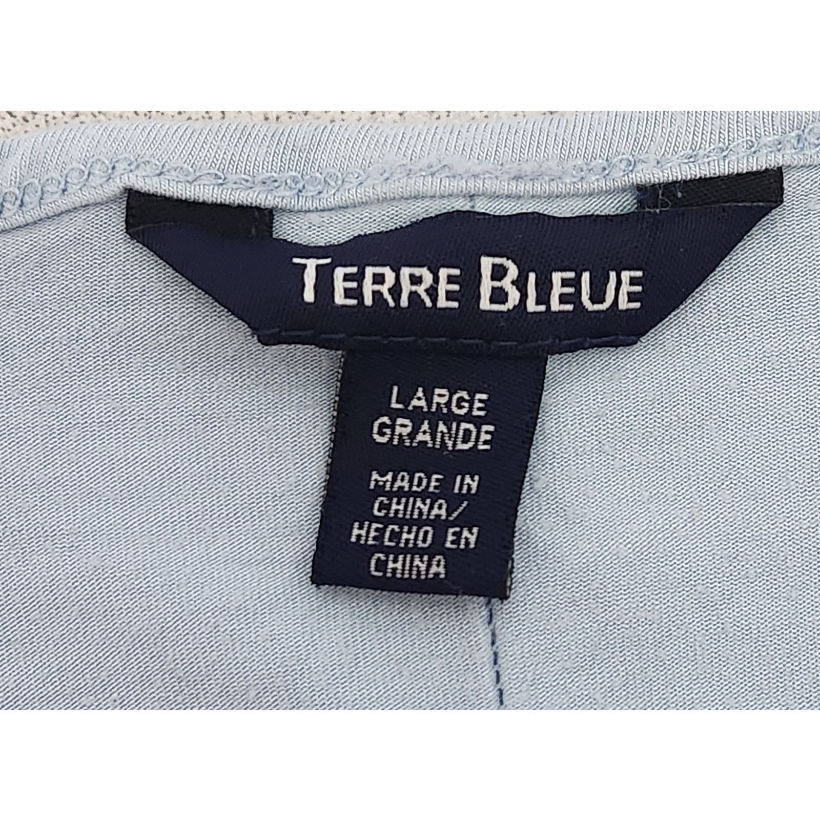 Other Terre Bleue Light Blue Shark Bite Hem Short Sleeve Top Large Size L / US 10 / IT 46 - 4 Thumbnail