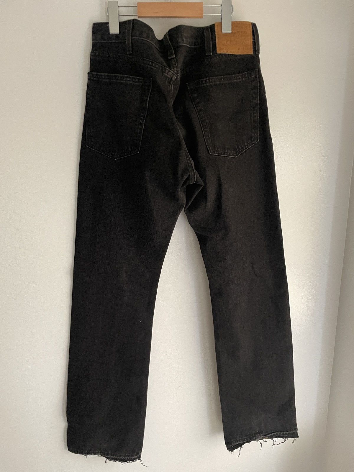 Levi's Levi 517 Black Slim Mid Rise Flared Denim Size US 31 - 2 Thumbnail