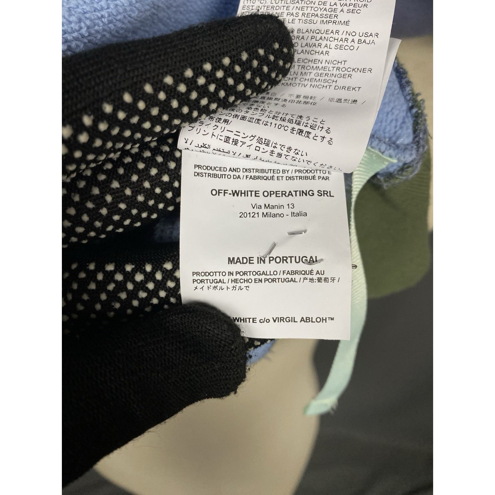 Off-White Off-White Men's Blue Oversized Crewneck Sweater Size M Size US M / EU 48-50 / 2 - 10 Thumbnail