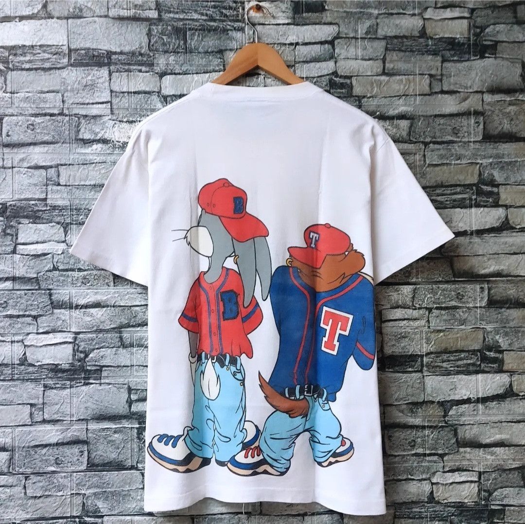Cartoon Network Vtg 90s 1992 Looney Tunes Taz&Bugs Bunny Hip Hop Character Size US M / EU 48-50 / 2 - 2 Thumbnail
