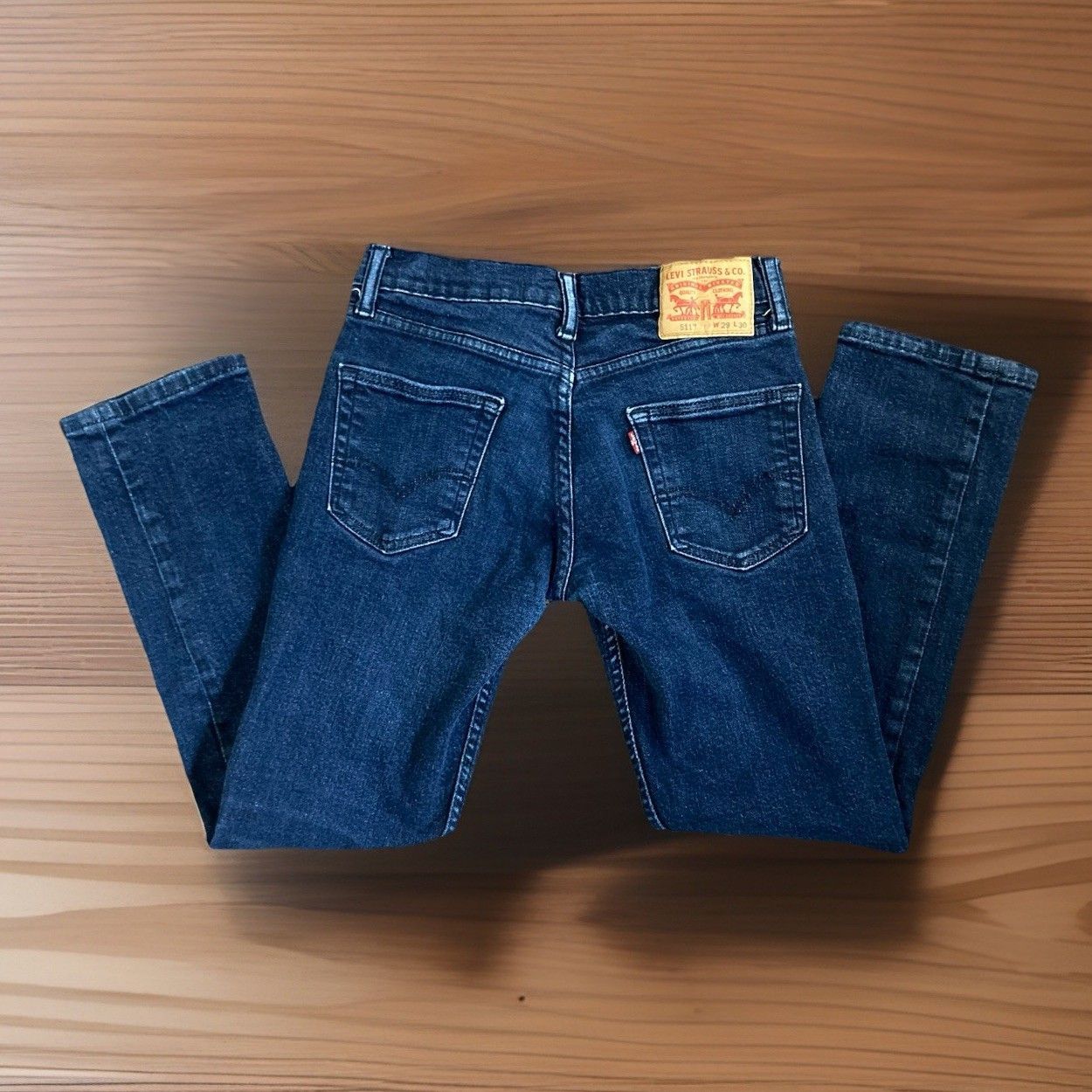 Levi's Levis 511 Slim Fit Jeans Mens 29 x 30 Dark Wash Blue Denim Size US 29 - 1 Thumbnail