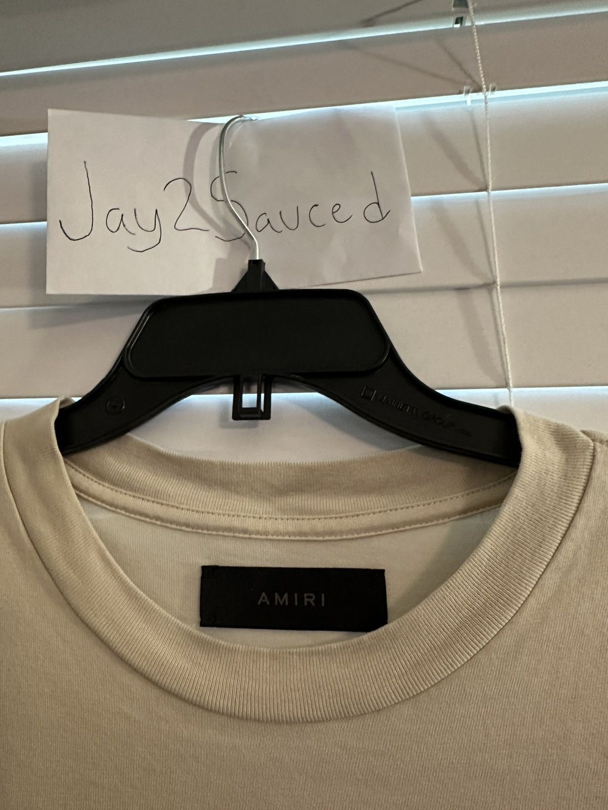 Amiri Beige Amiri Bowling Tee Size US L / EU 52-54 / 3 - 12 Thumbnail