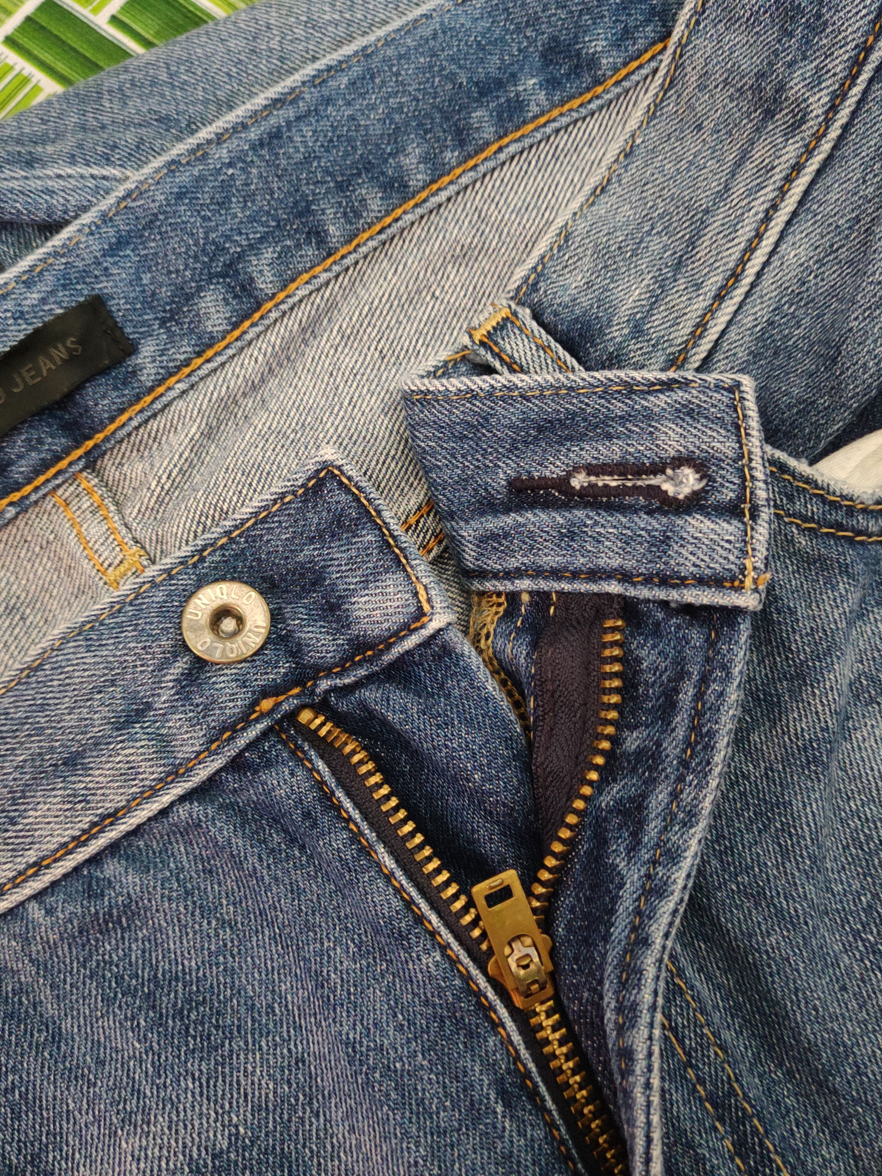 Japanese Brand Uniqlo Blue Distressed Ripped Jeans #S2144 Size US 38 / EU 54 - 12 Thumbnail
