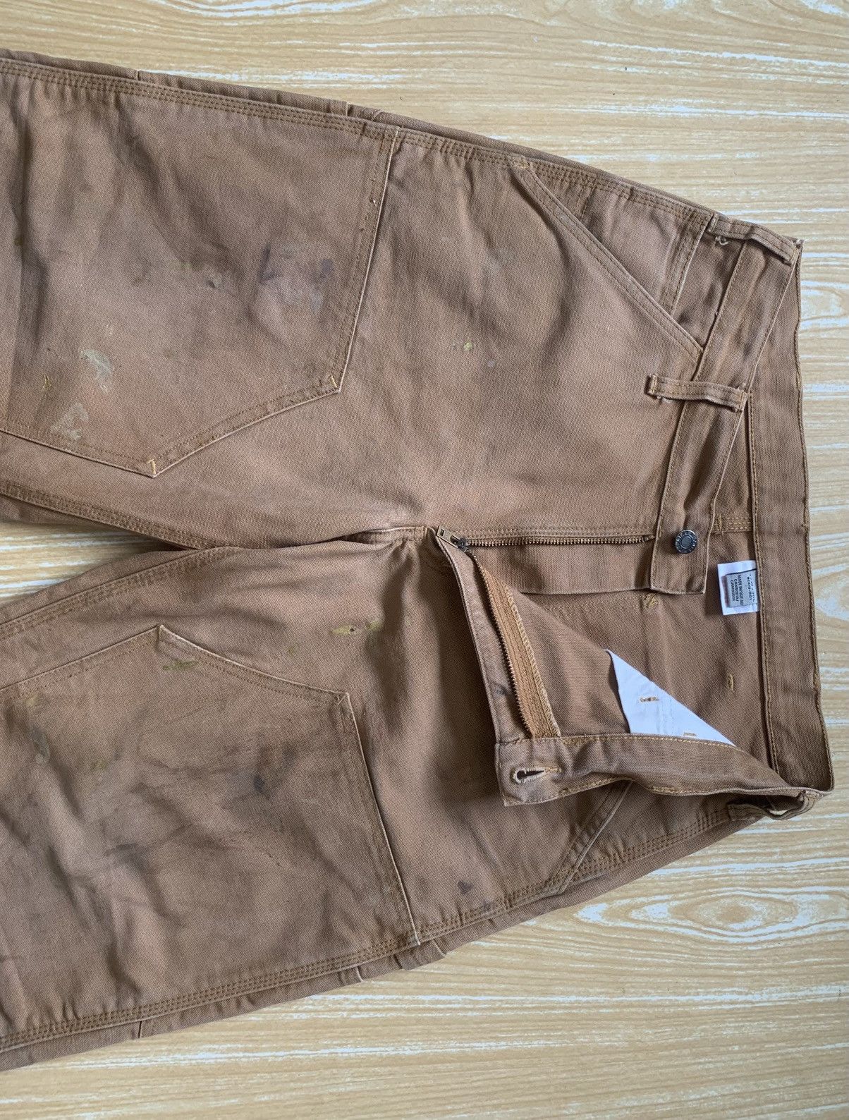 Japanese Brand Dirty Dakota Carpenter Double Knee Workwear Canvas Pants Size US 30 / EU 46 - 17 Thumbnail