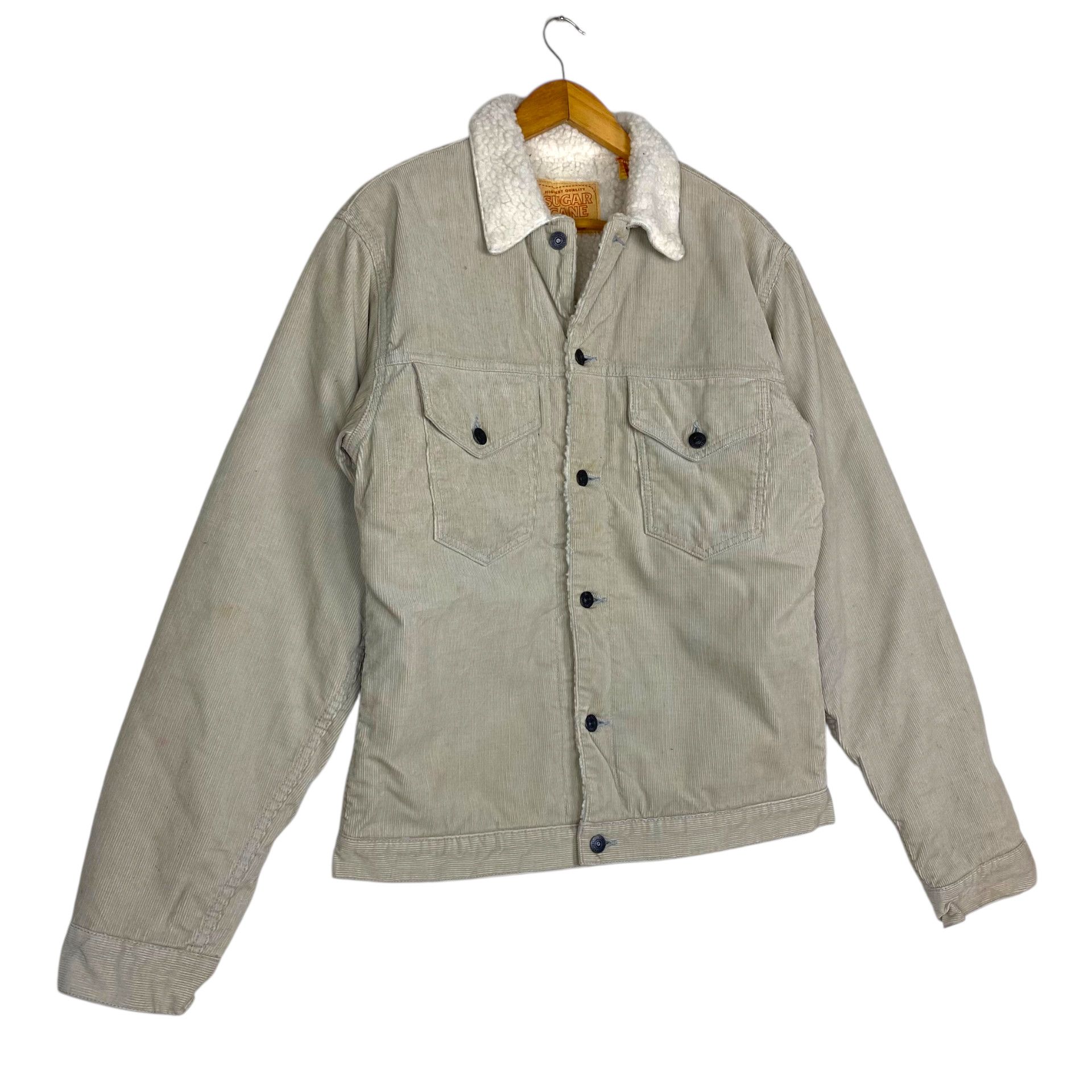 Sugar Cane 💥 SUGAR CANES WESTERN SHERPA TRUCKER JACKET Size US M / EU 48-50 / 2 - 3 Thumbnail